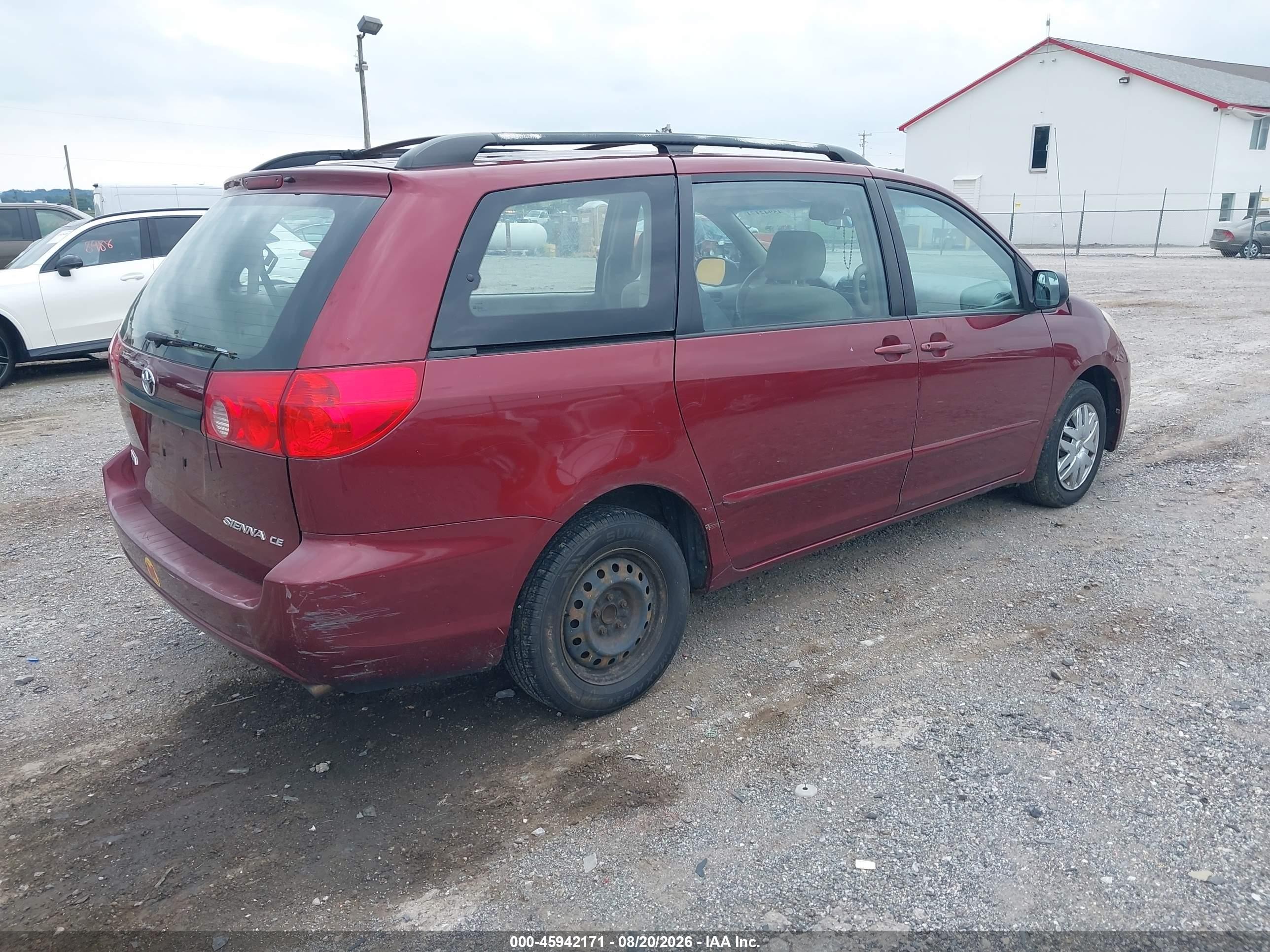 2007 Toyota Sienna Ce Red vin: 5TDZK23C67S033532