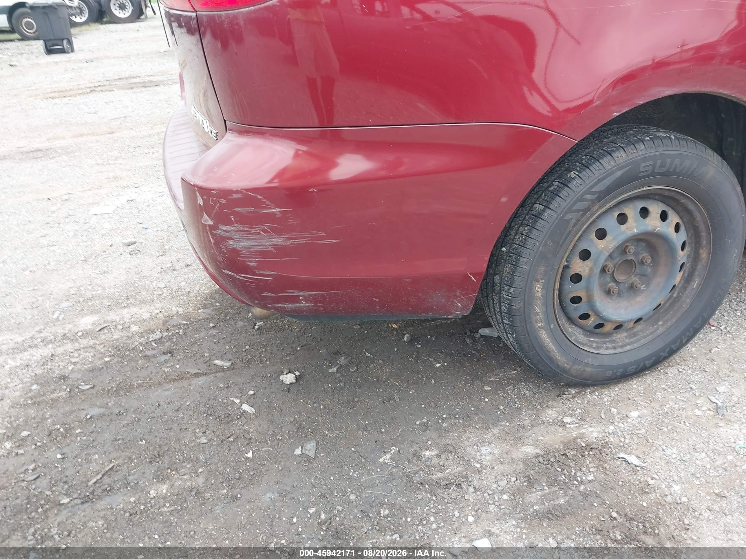 2007 Toyota Sienna Ce Red vin: 5TDZK23C67S033532