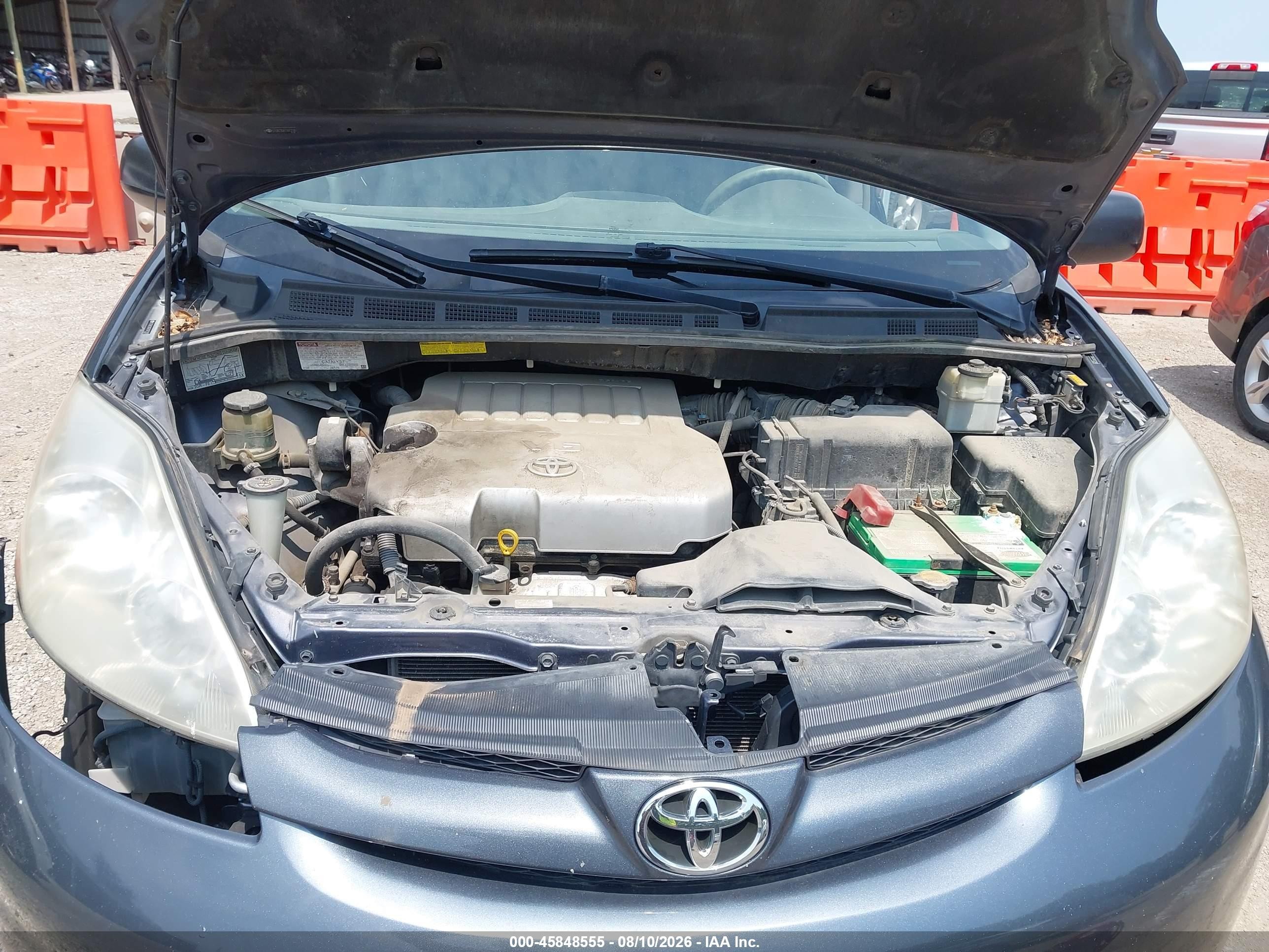 2007 Toyota Sienna Le Light Blue vin: 5TDZK23C67S072590