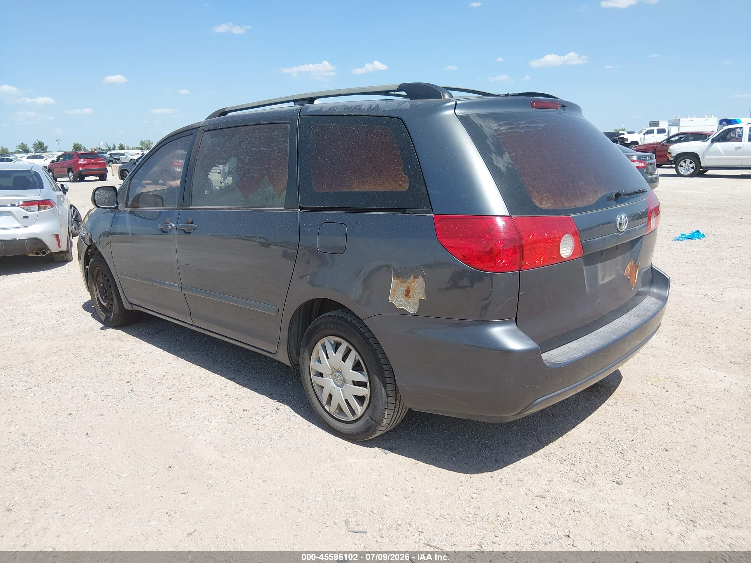 2008 Toyota Sienna Ce Gray vin: 5TDZK23C68S101734