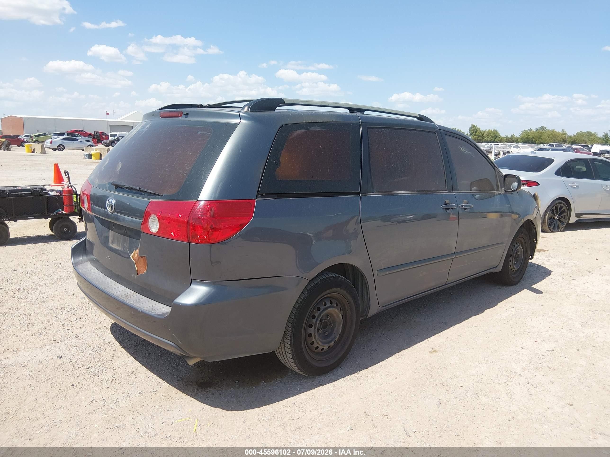 2008 Toyota Sienna Ce Gray vin: 5TDZK23C68S101734