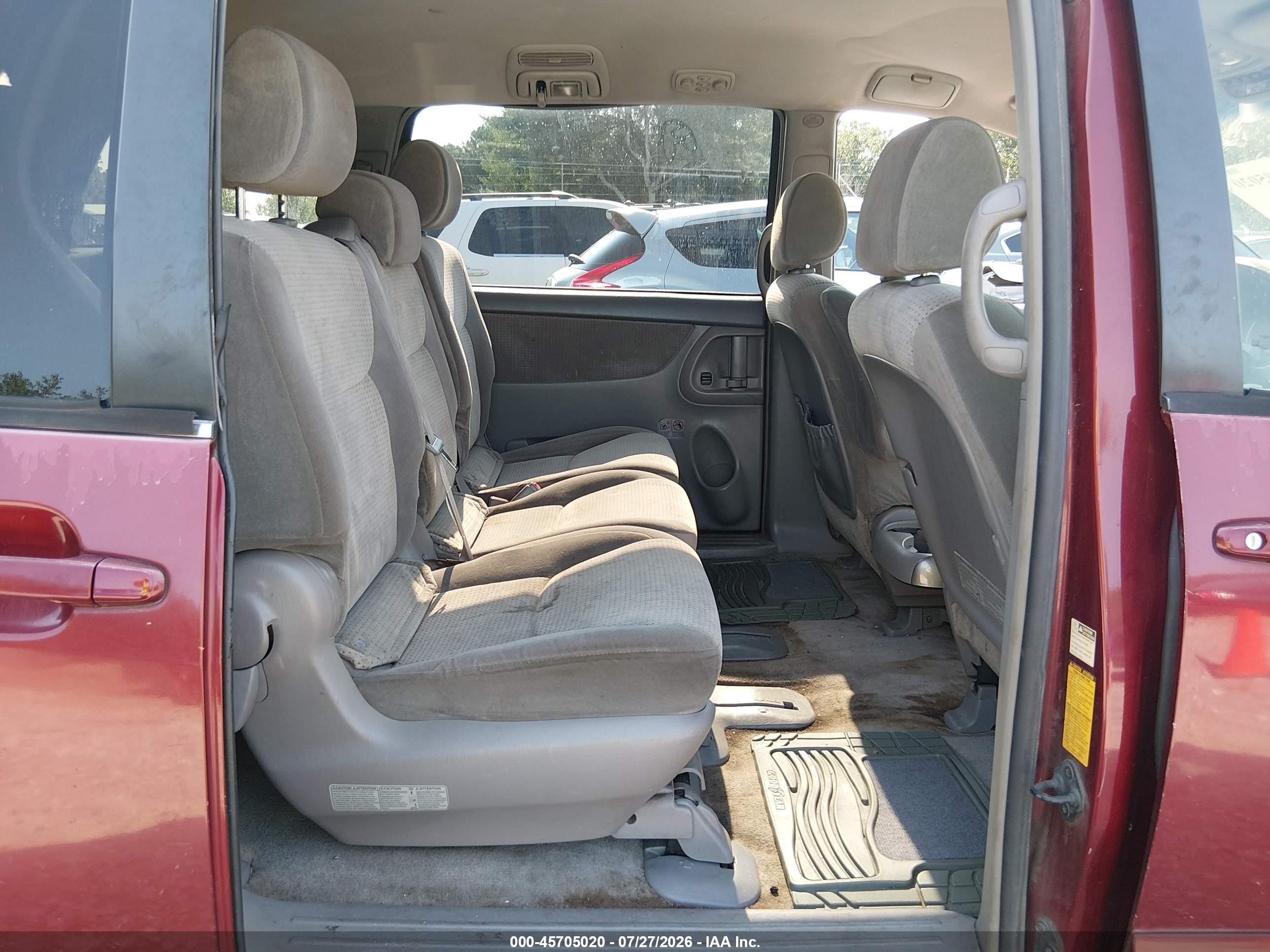 2008 Toyota Sienna Le Red vin: 5TDZK23C68S170830
