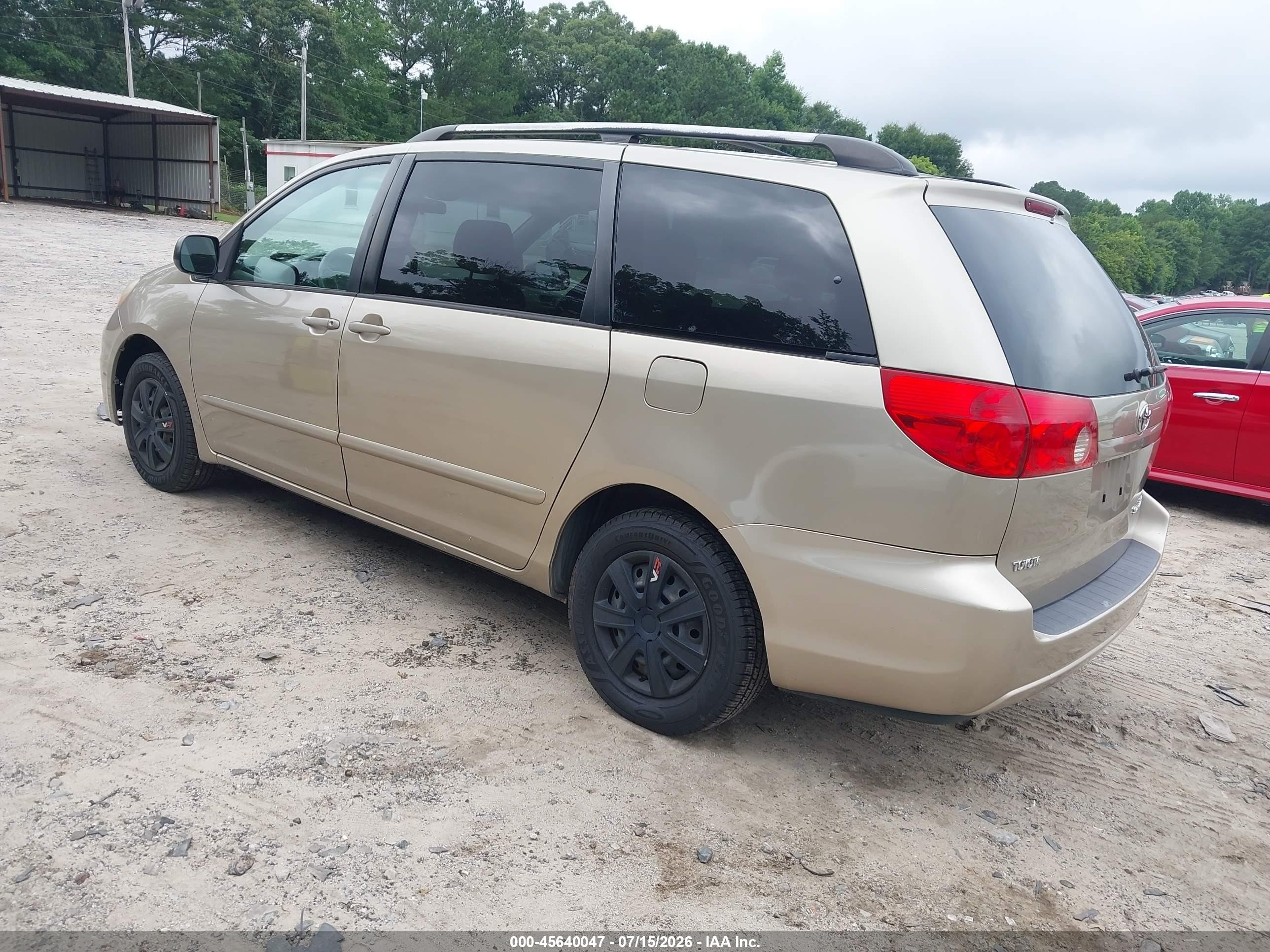 2008 Toyota Sienna Le Beige vin: 5TDZK23C68S222599
