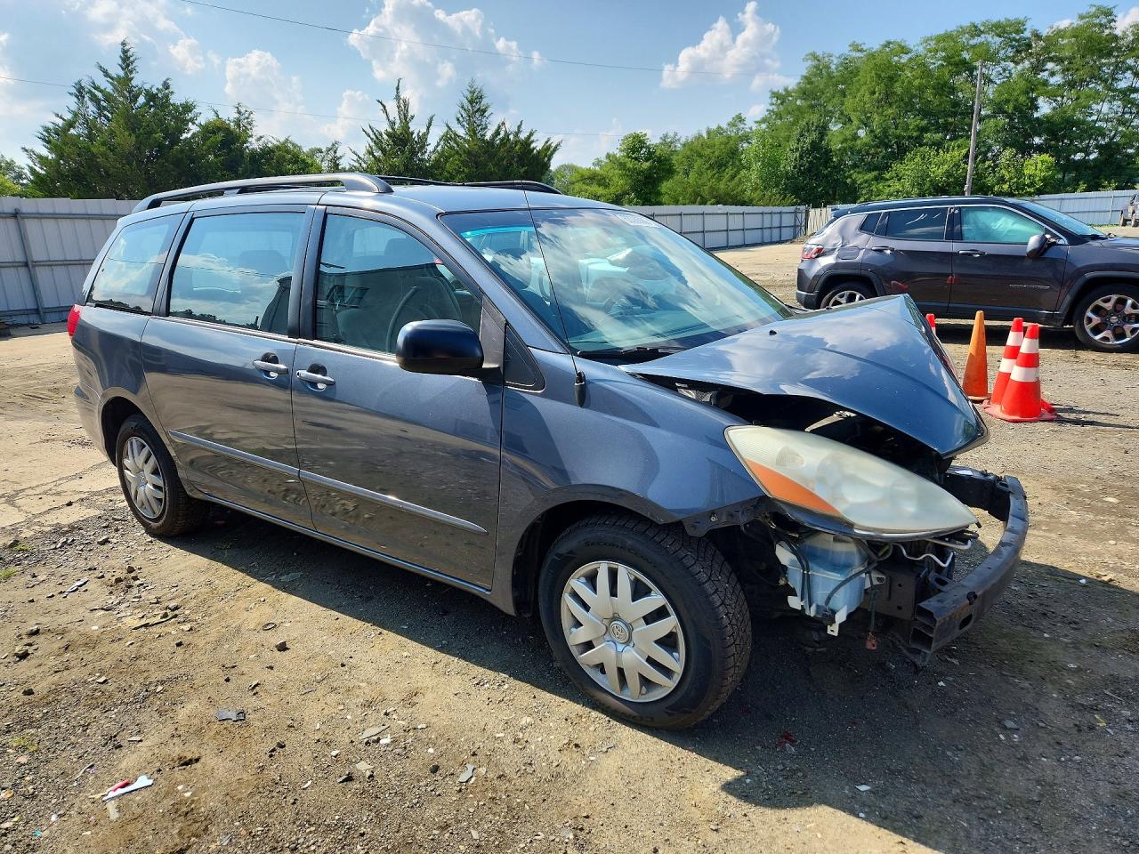 2009 Toyota Sienna Ce 7-passenger Синий vin: 5TDZK23C69S232132