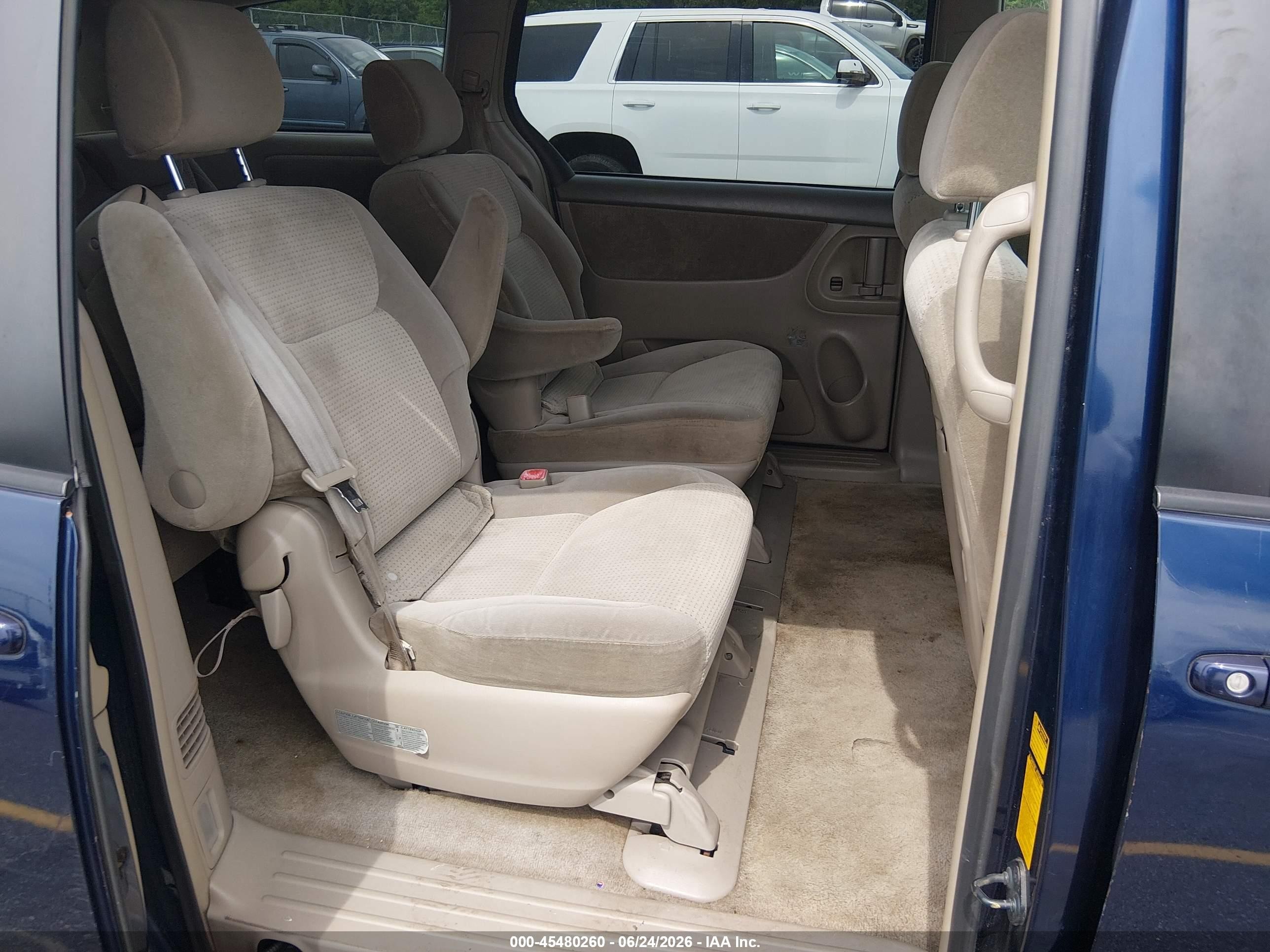 2007 Toyota Sienna Le Blue vin: 5TDZK23C77S008090