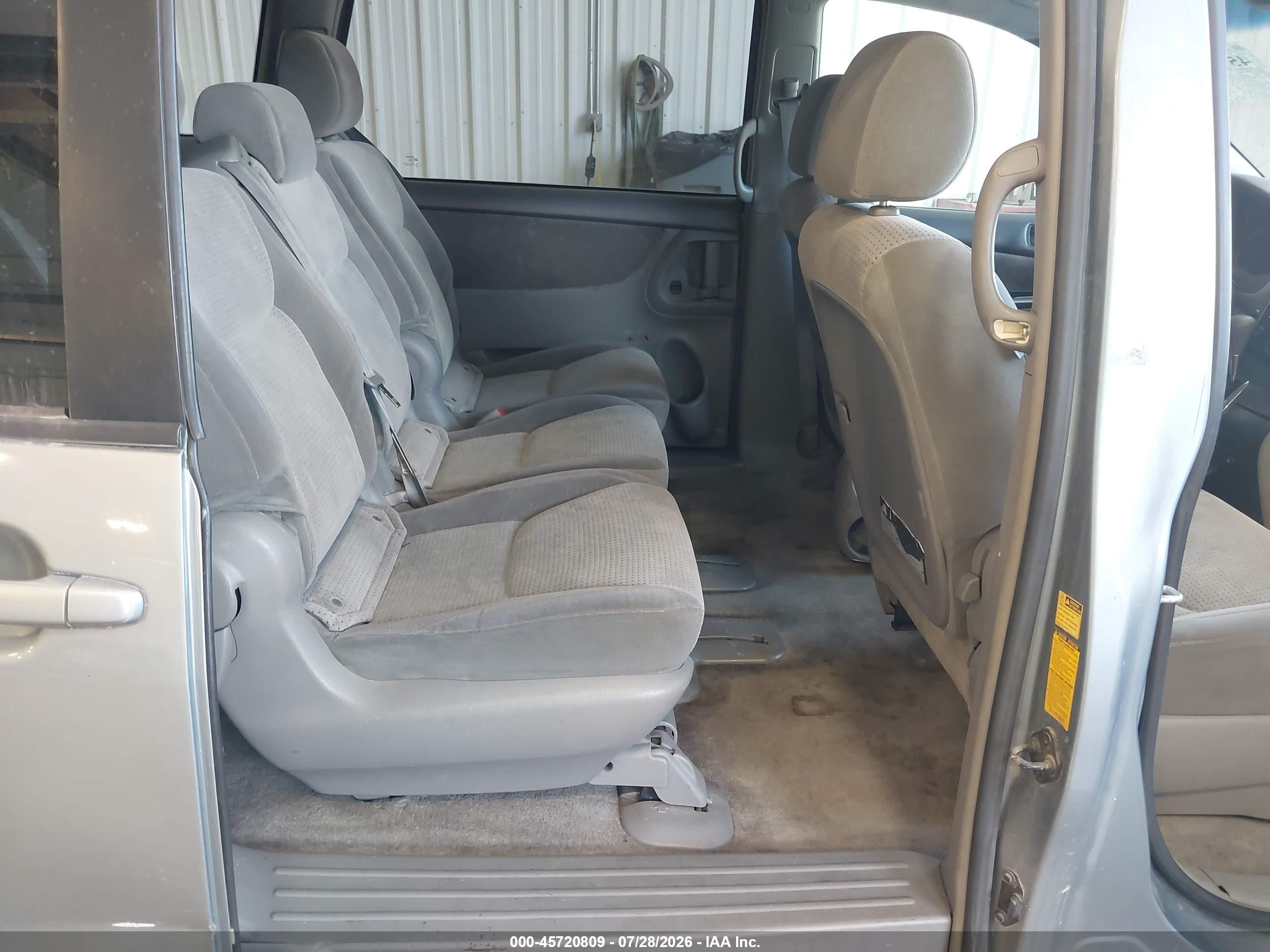 2007 Toyota Sienna Le Light Blue vin: 5TDZK23C77S040943