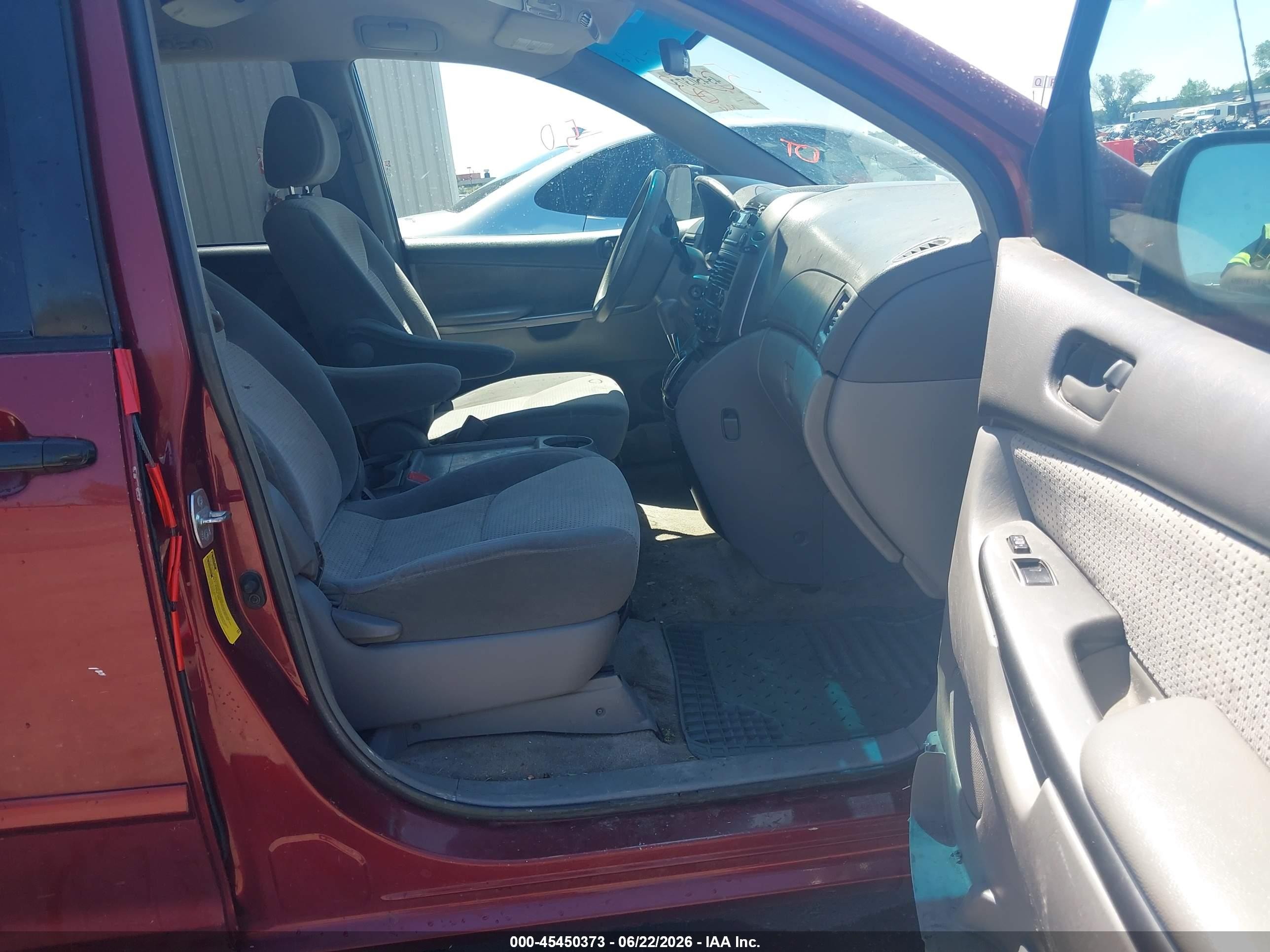 2007 Toyota Sienna Le Red vin: 5TDZK23C77S043244