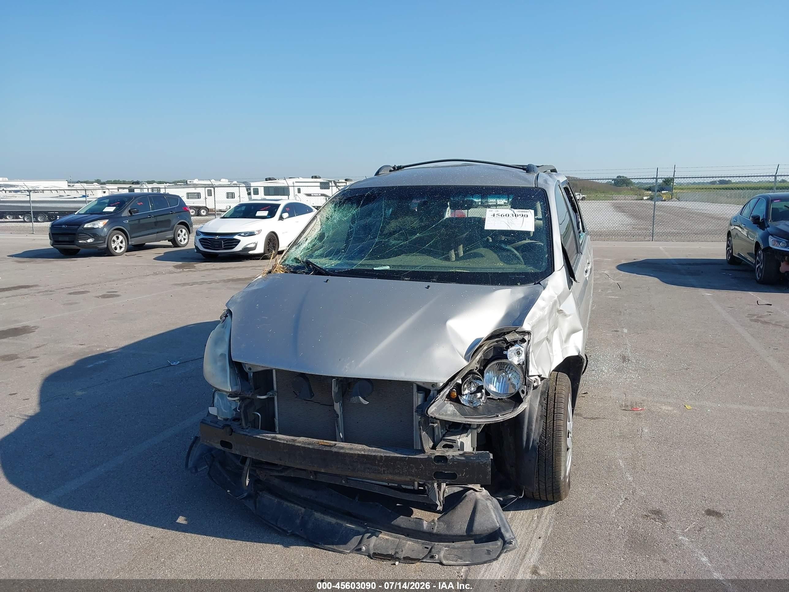 2007 Toyota Sienna Ce Silver vin: 5TDZK23C77S053420
