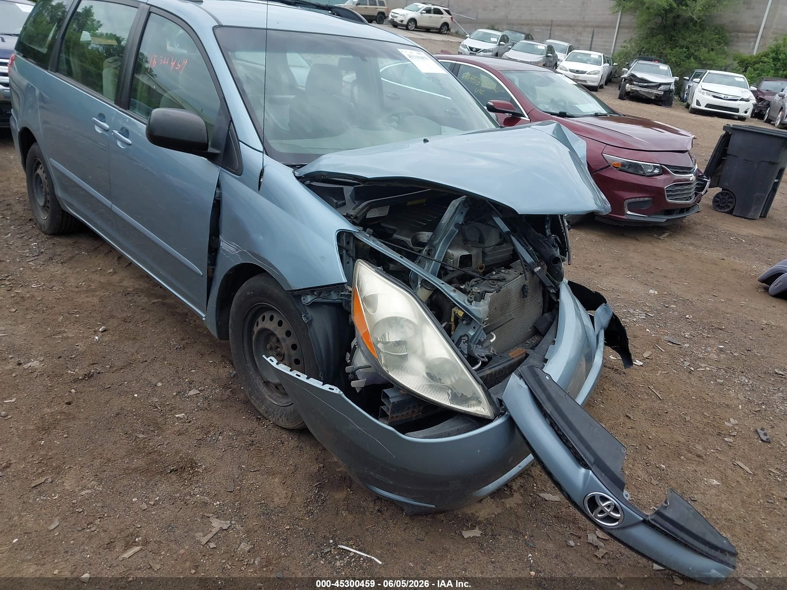 2007 Toyota Sienna Ce Blue vin: 5TDZK23C77S054745