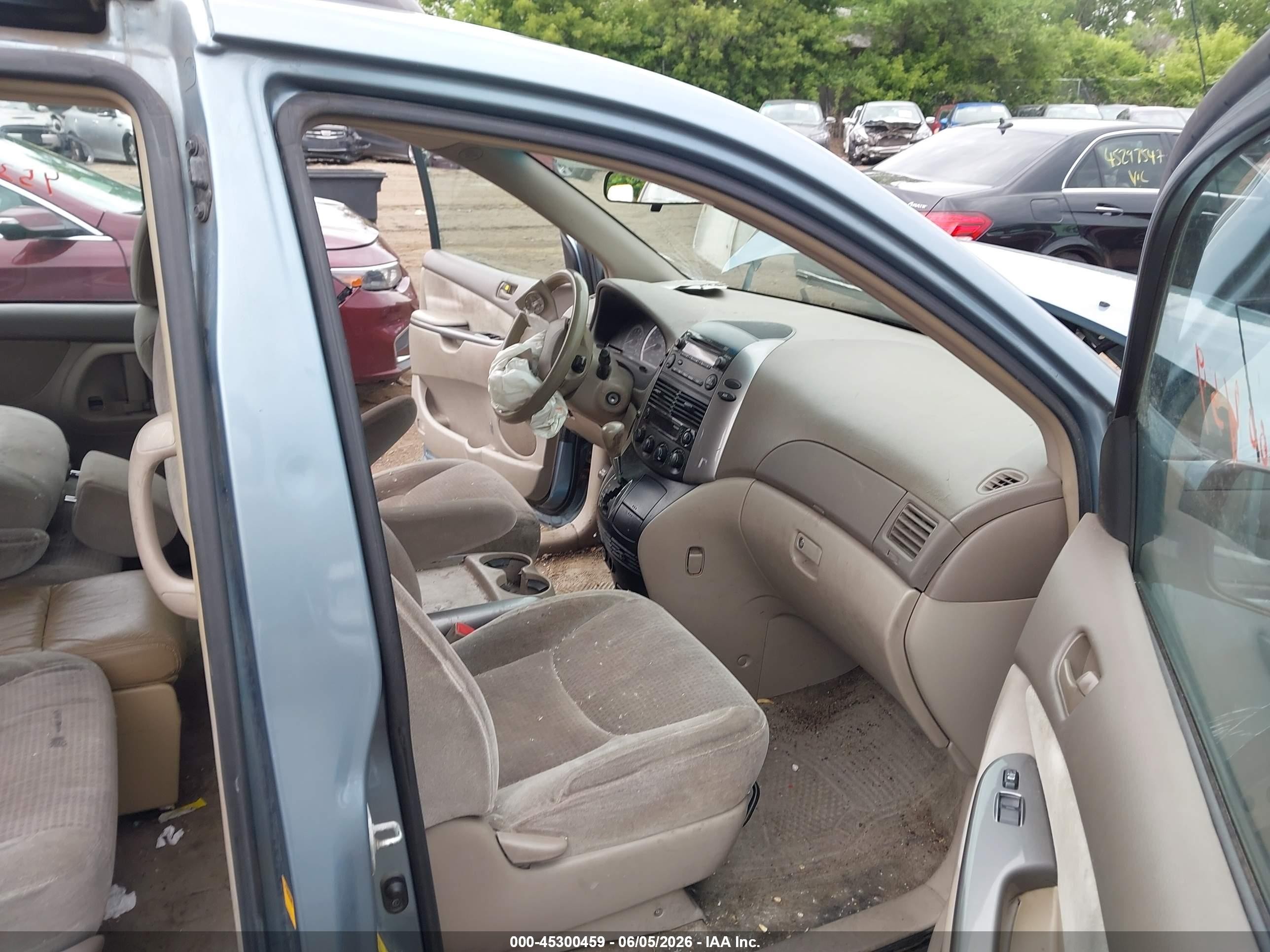 2007 Toyota Sienna Ce Blue vin: 5TDZK23C77S054745
