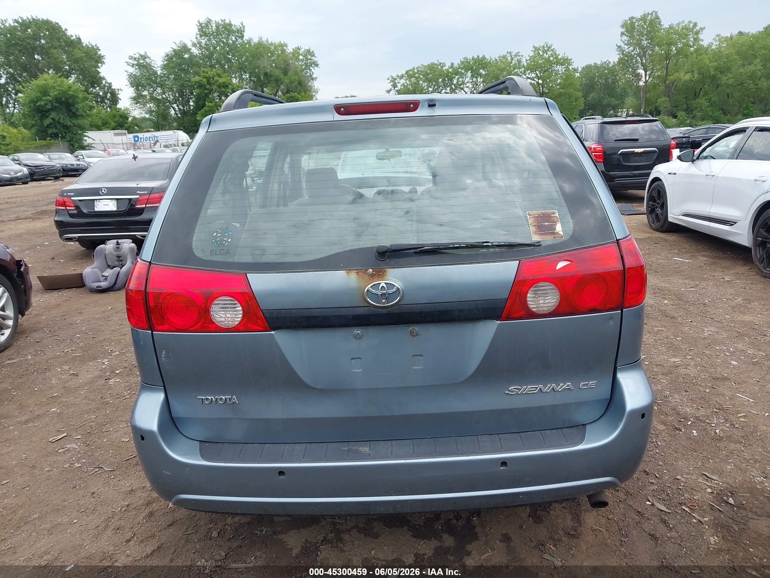 2007 Toyota Sienna Ce Blue vin: 5TDZK23C77S054745