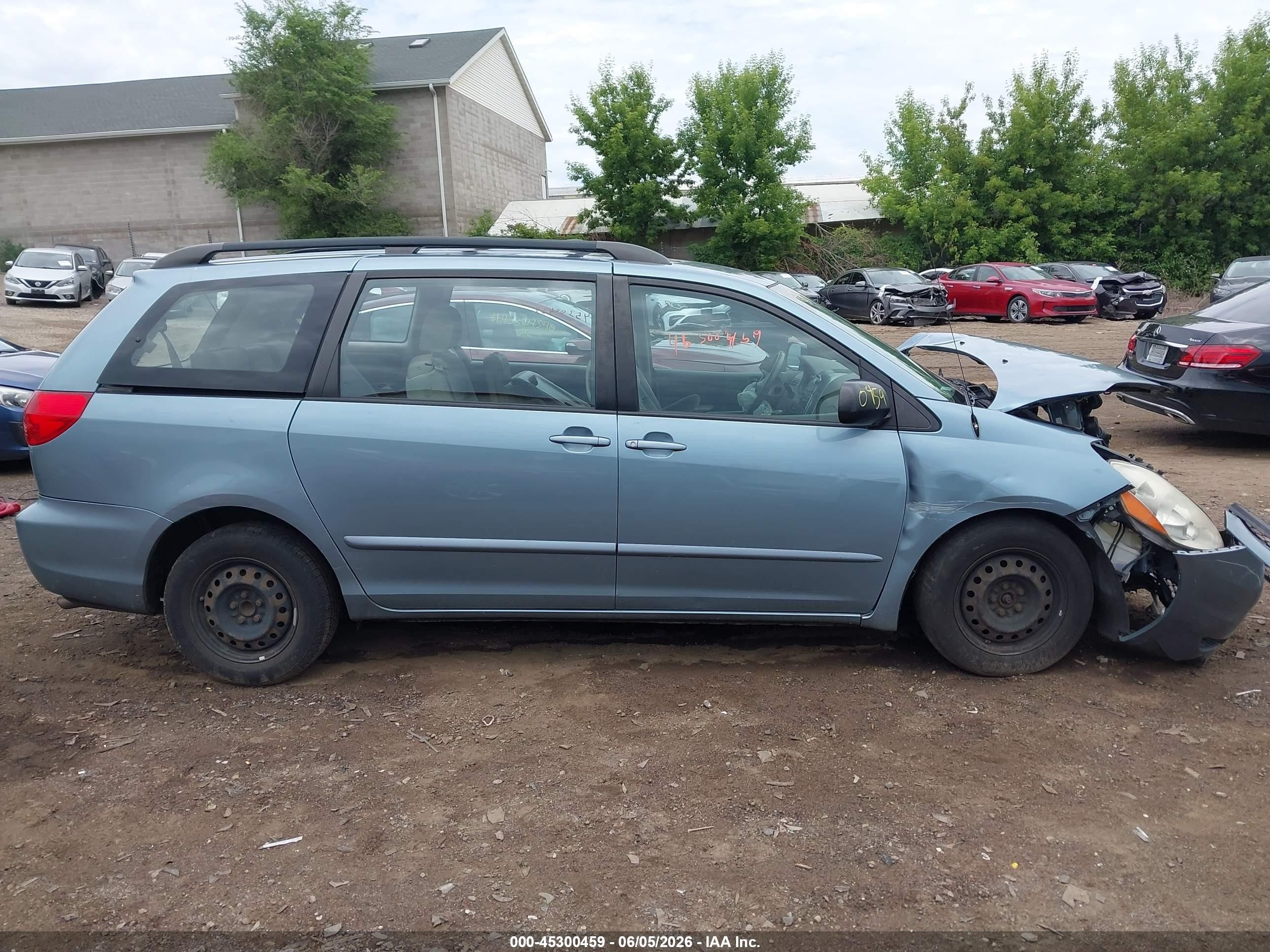 2007 Toyota Sienna Ce Blue vin: 5TDZK23C77S054745