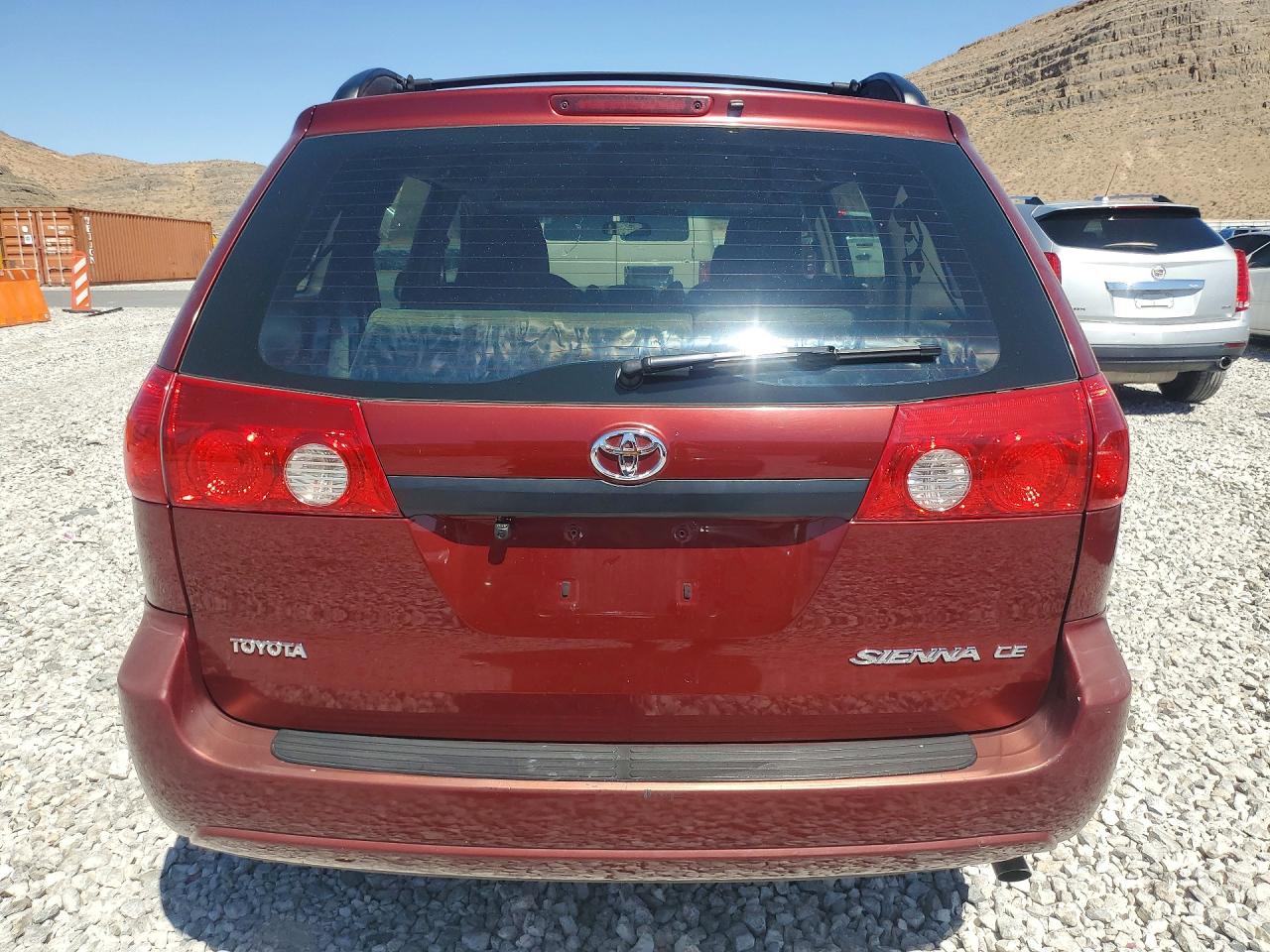 2007 Toyota Sienna Ce 7-passenger Бордовый vin: 5TDZK23C77S074798