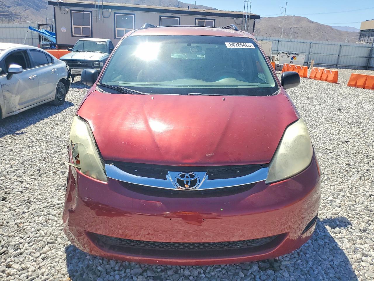 2007 Toyota Sienna Ce 7-passenger Бордовый vin: 5TDZK23C77S074798