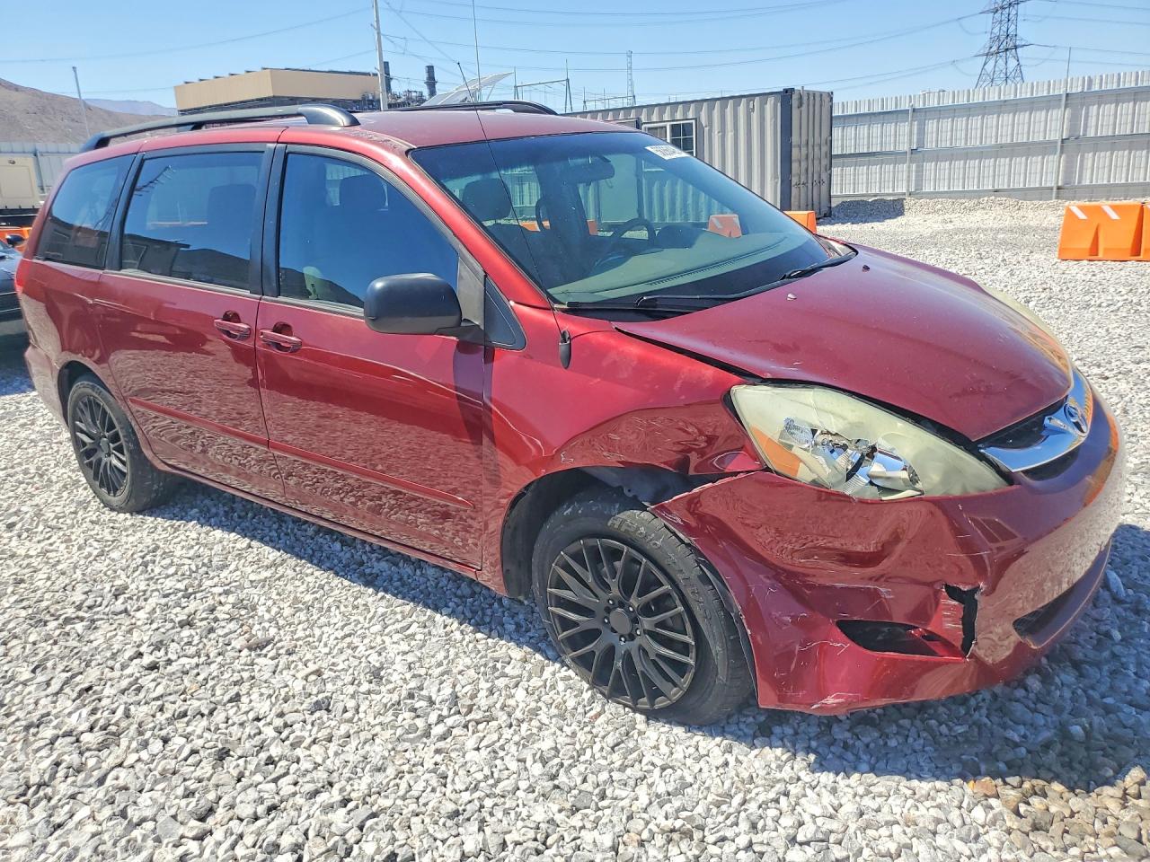 2007 Toyota Sienna Ce 7-passenger Бордовый vin: 5TDZK23C77S074798