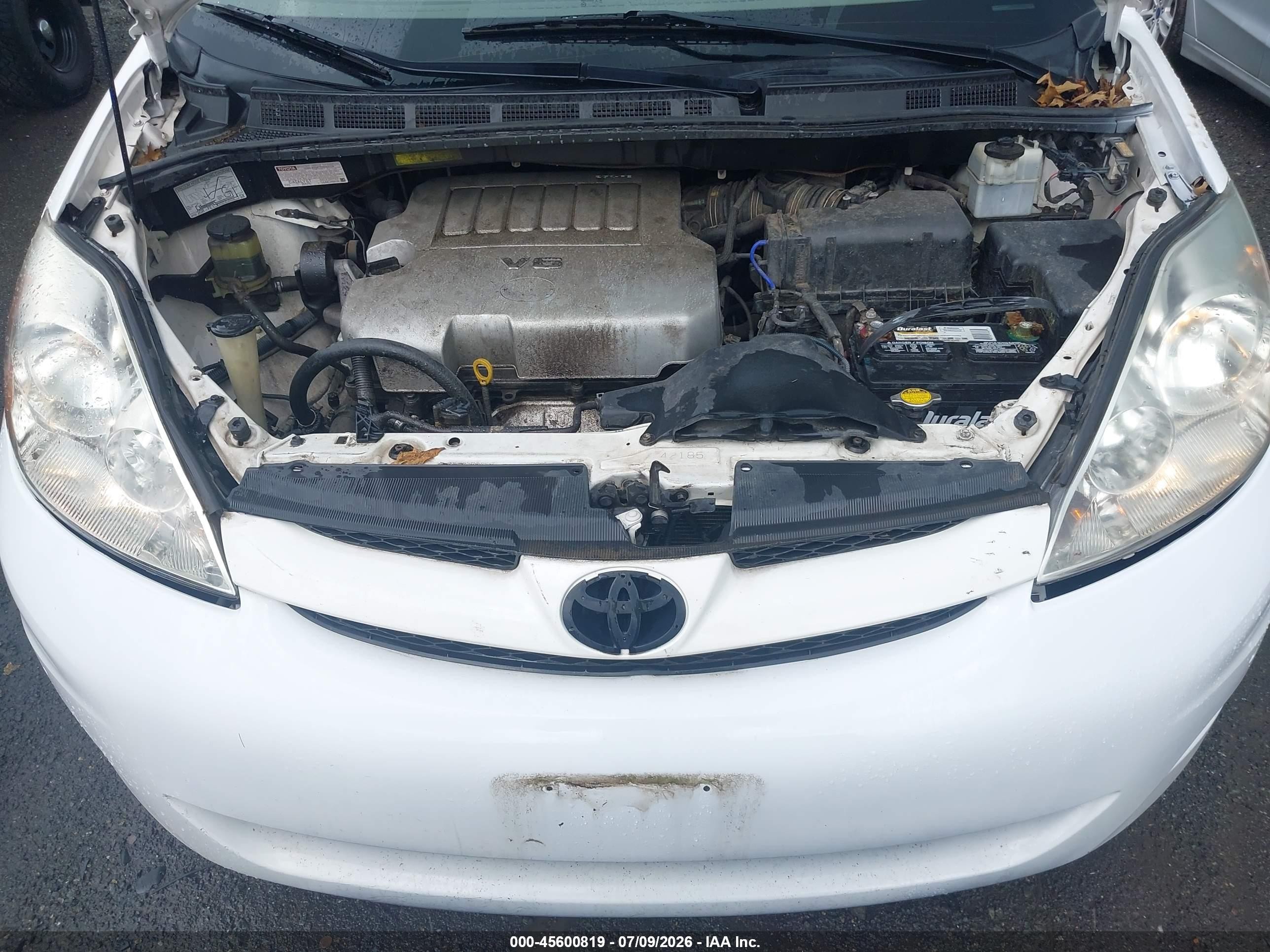 2008 Toyota Sienna Le Белый vin: 5TDZK23C78S114282