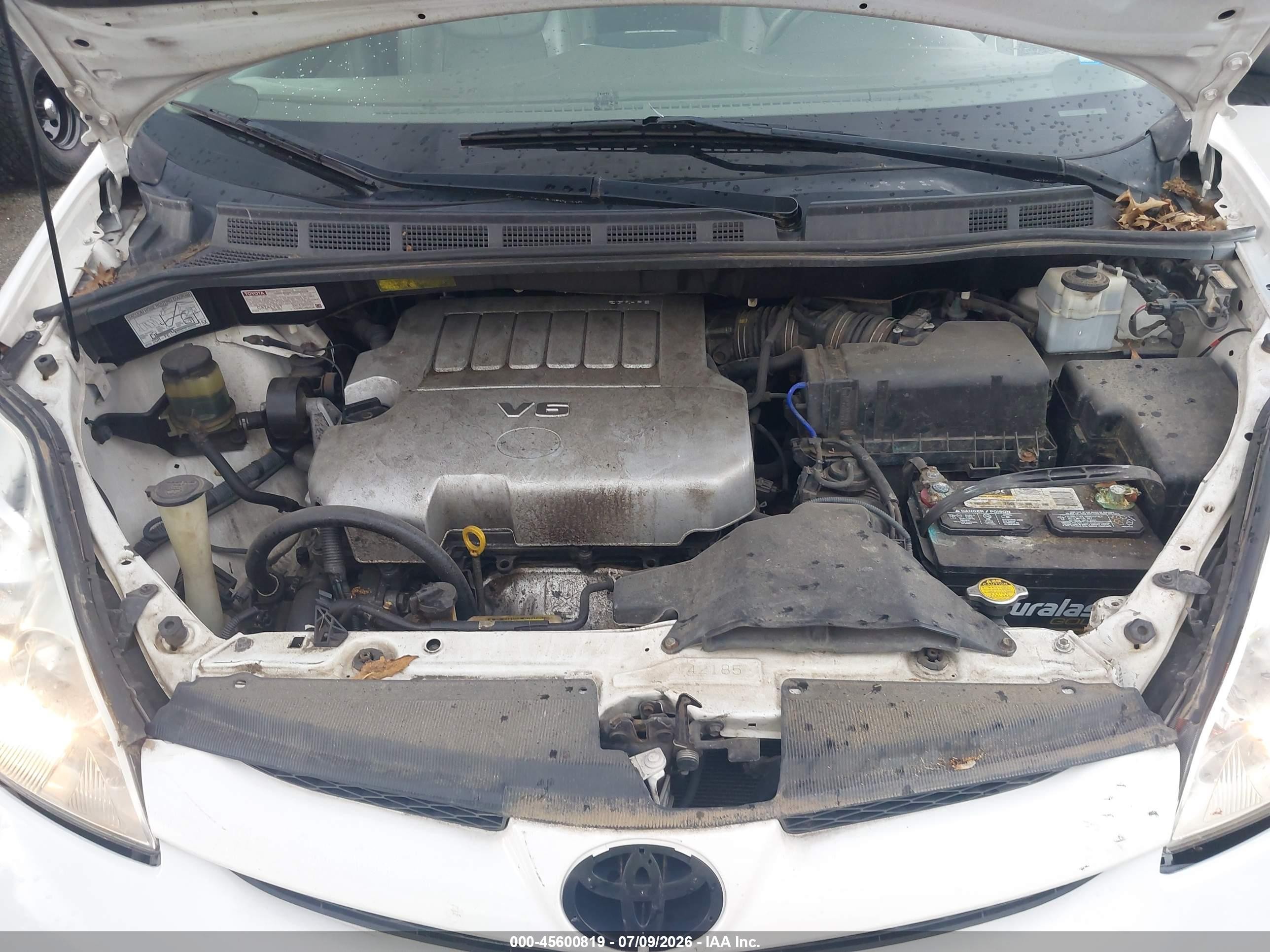 2008 Toyota Sienna Le Белый vin: 5TDZK23C78S114282