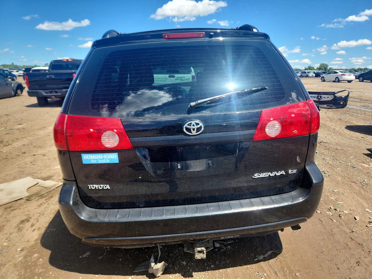 2008 Toyota Sienna Ce 7-passenger Черный vin: 5TDZK23C78S164115