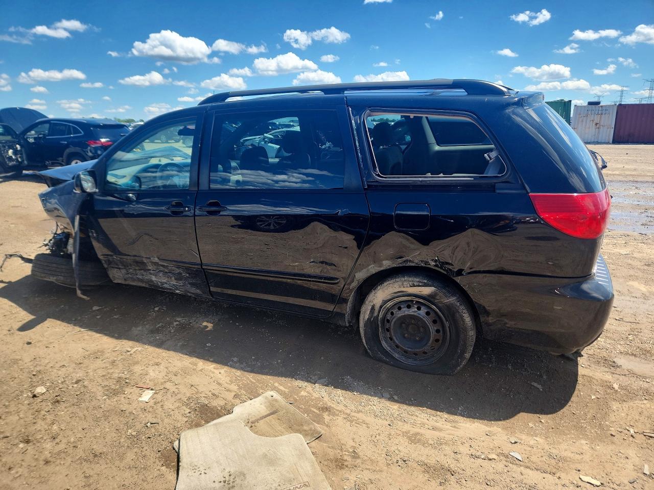 2008 Toyota Sienna Ce 7-passenger Черный vin: 5TDZK23C78S164115