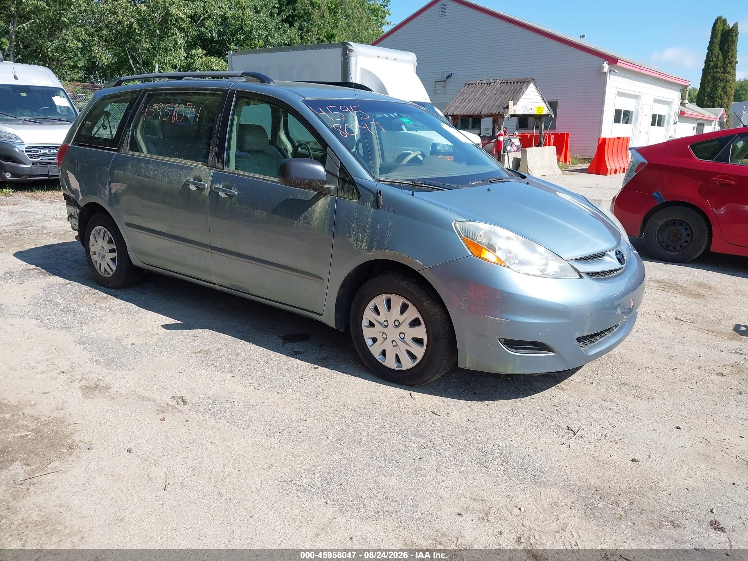 2008 Toyota Sienna Ce Blue vin: 5TDZK23C78S193680