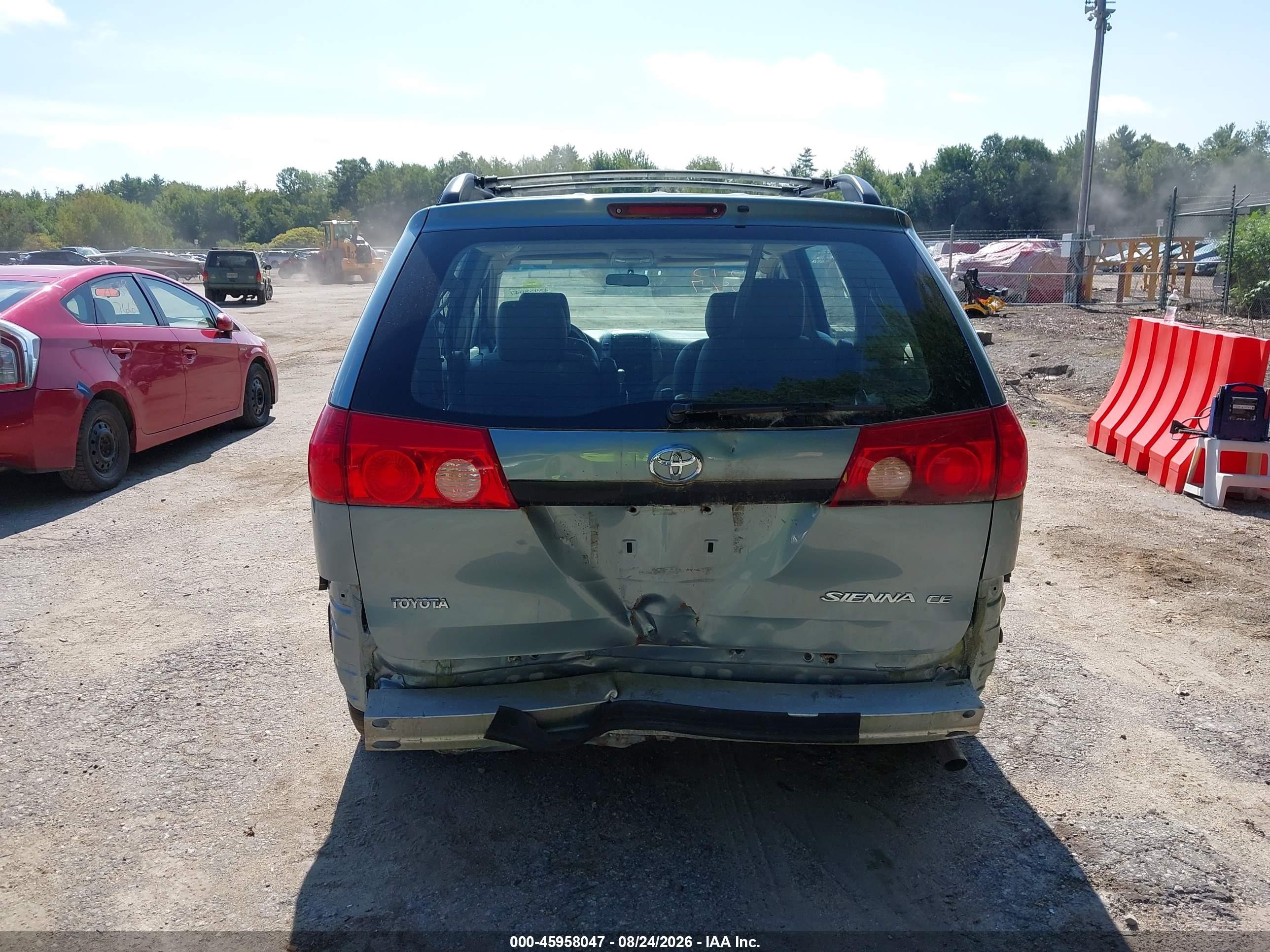 2008 Toyota Sienna Ce Blue vin: 5TDZK23C78S193680