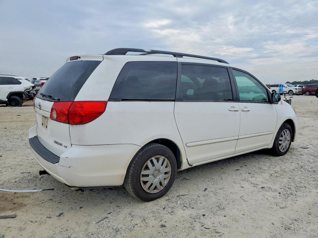2008 Toyota Sienna White vin: 5TDZK23C78S196904