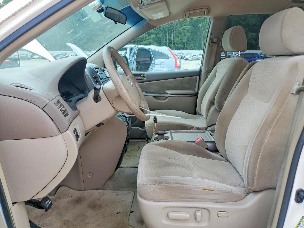 2008 Toyota Sienna White vin: 5TDZK23C78S196904