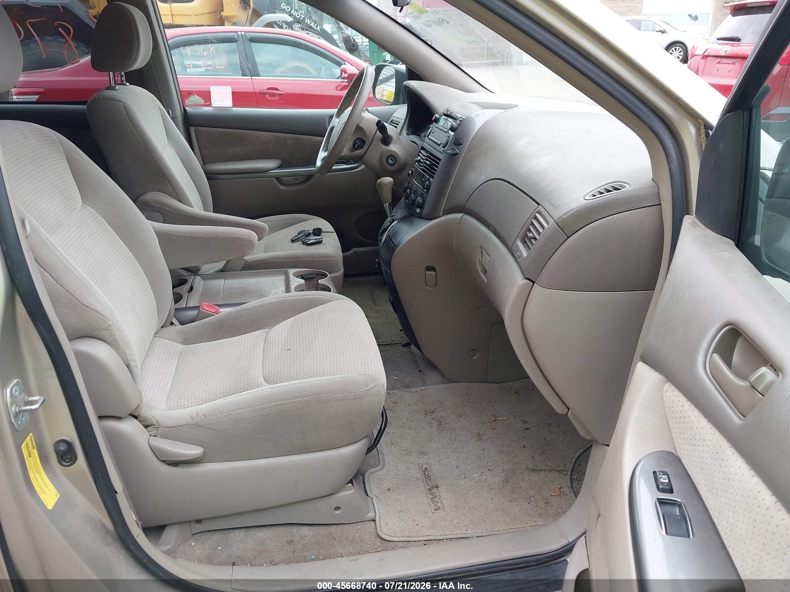 2008 Toyota Sienna Le Tan vin: 5TDZK23C78S223504