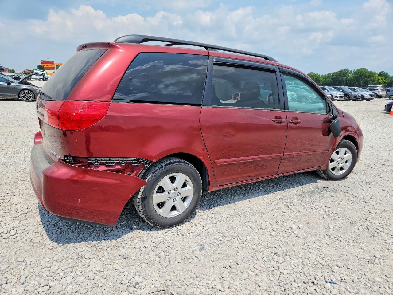 2009 Toyota Sienna Le 7-passenger Бордовый vin: 5TDZK23C79S247562