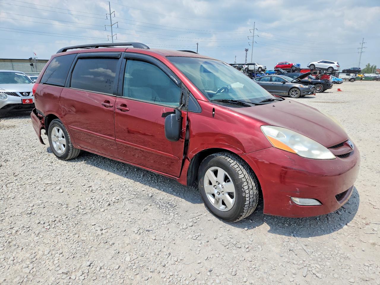 2009 Toyota Sienna Le 7-passenger Бордовый vin: 5TDZK23C79S247562