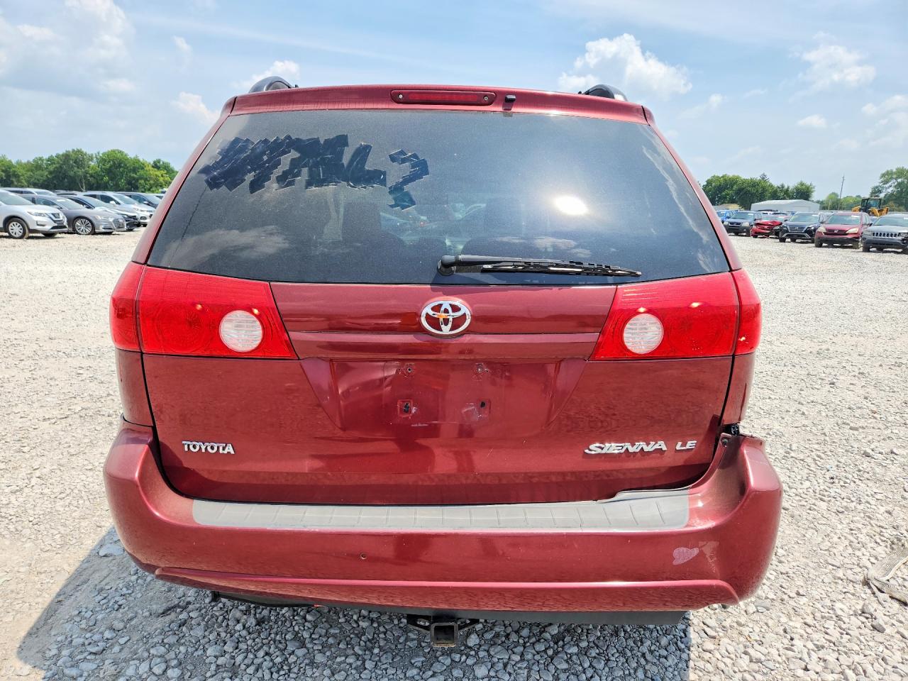 2009 Toyota Sienna Le 7-passenger Бордовый vin: 5TDZK23C79S247562