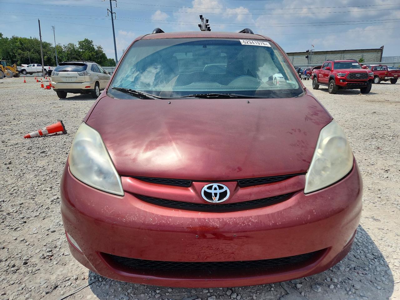 2009 Toyota Sienna Le 7-passenger Бордовый vin: 5TDZK23C79S247562