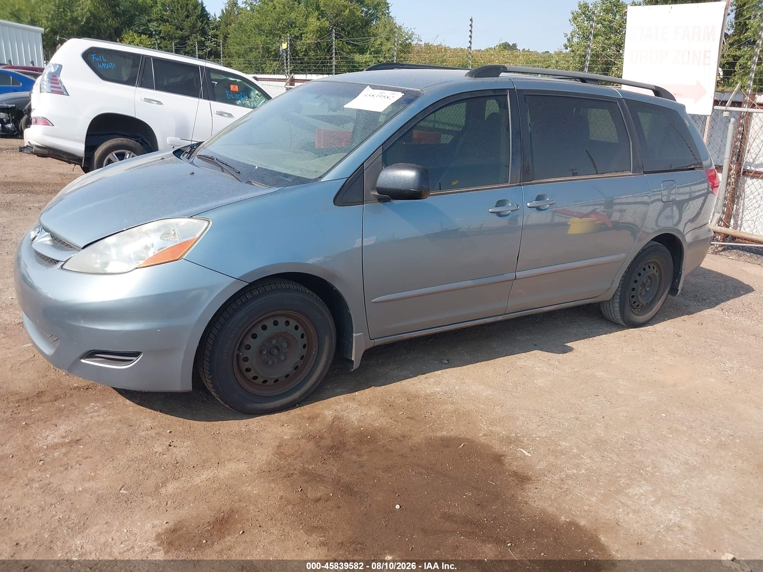 2009 Toyota Sienna Ce Серый vin: 5TDZK23C79S252955