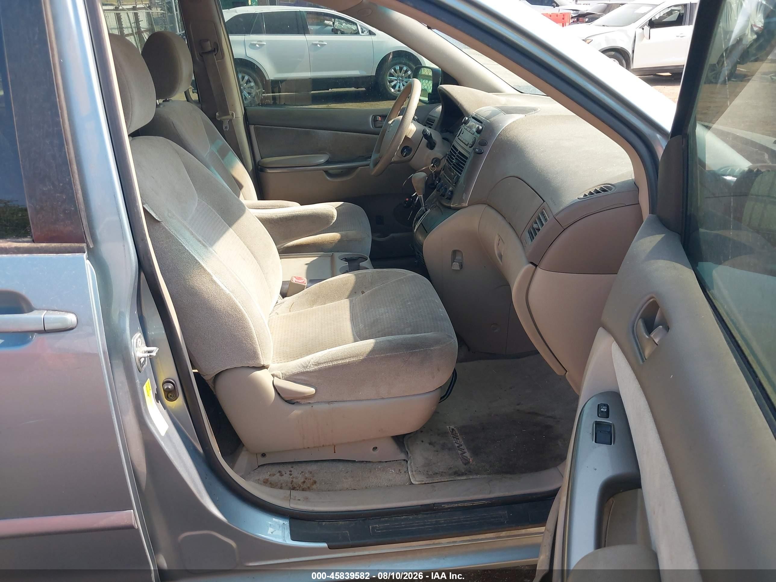 2009 Toyota Sienna Ce Серый vin: 5TDZK23C79S252955