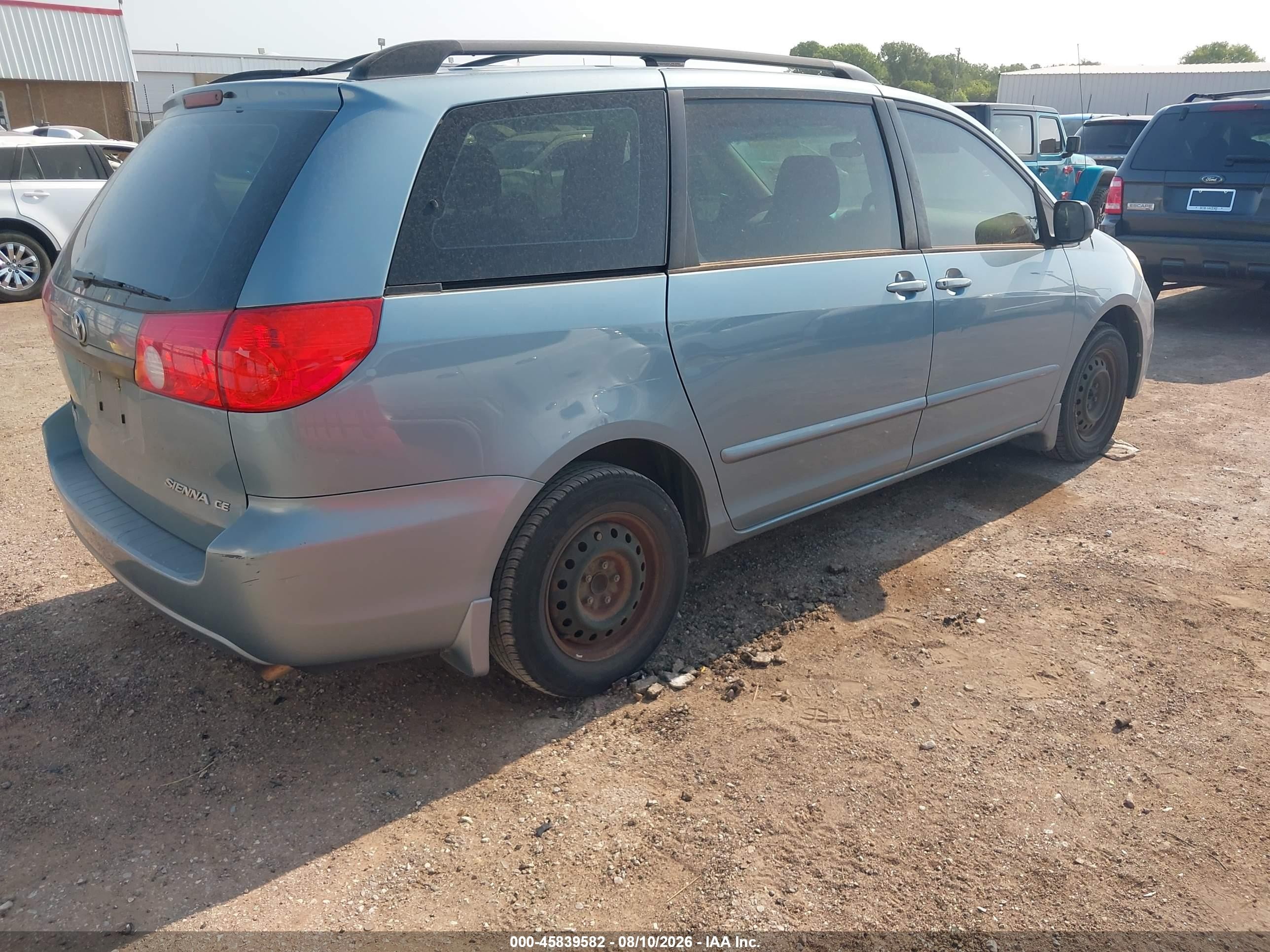 2009 Toyota Sienna Ce Серый vin: 5TDZK23C79S252955