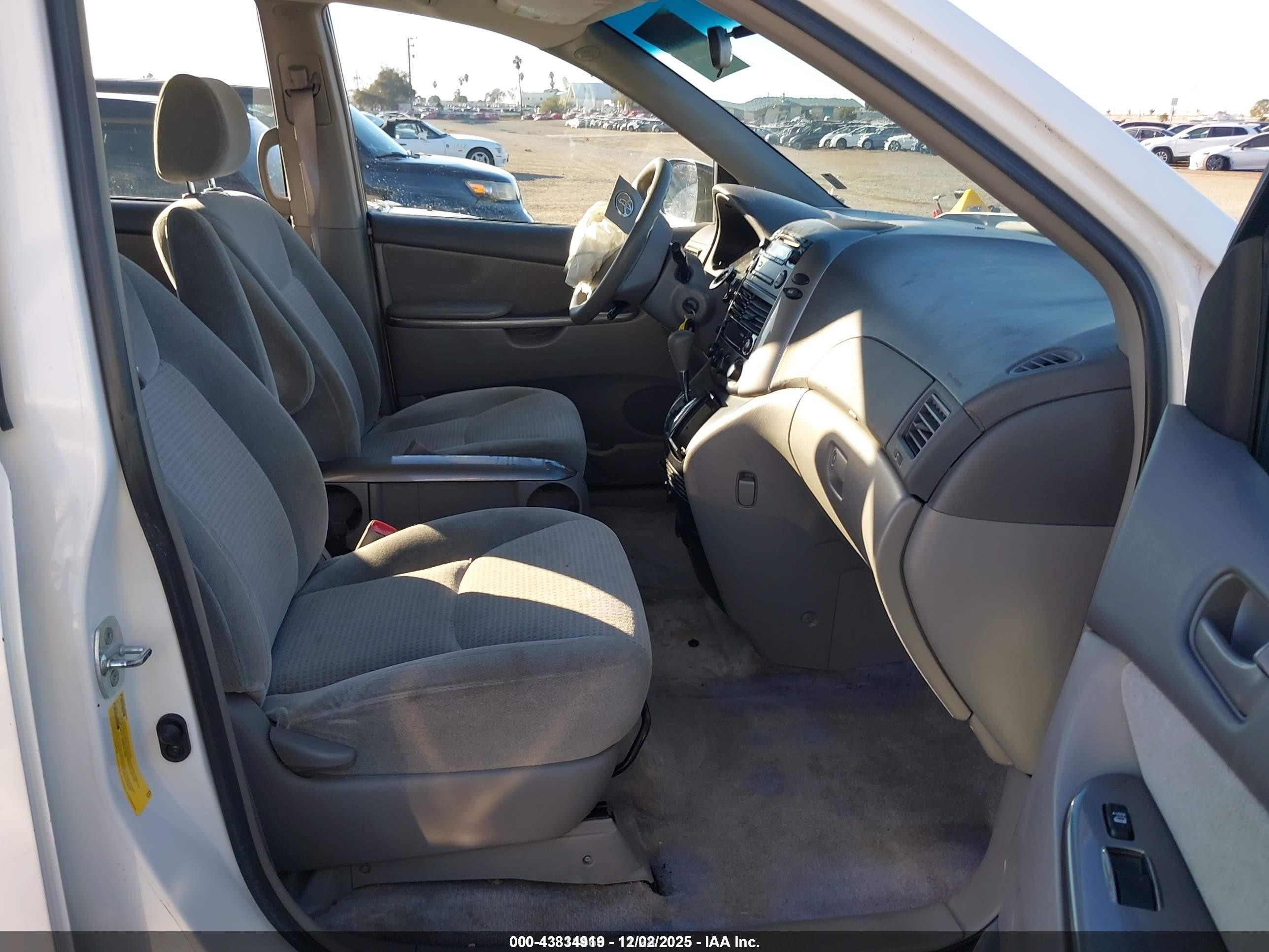 2007 Toyota Sienna Ce Белый vin: 5TDZK23C87S016506