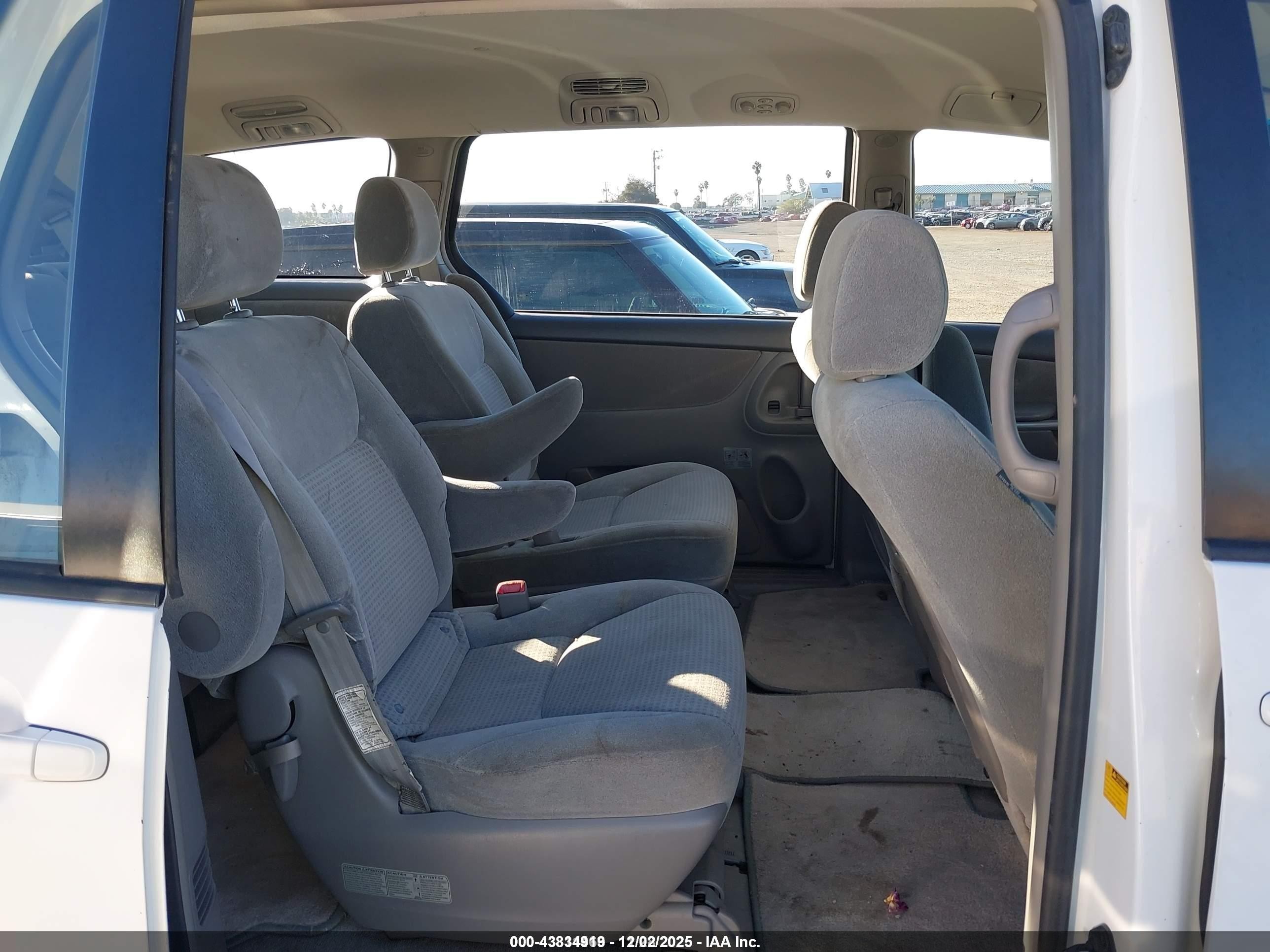 2007 Toyota Sienna Ce Белый vin: 5TDZK23C87S016506