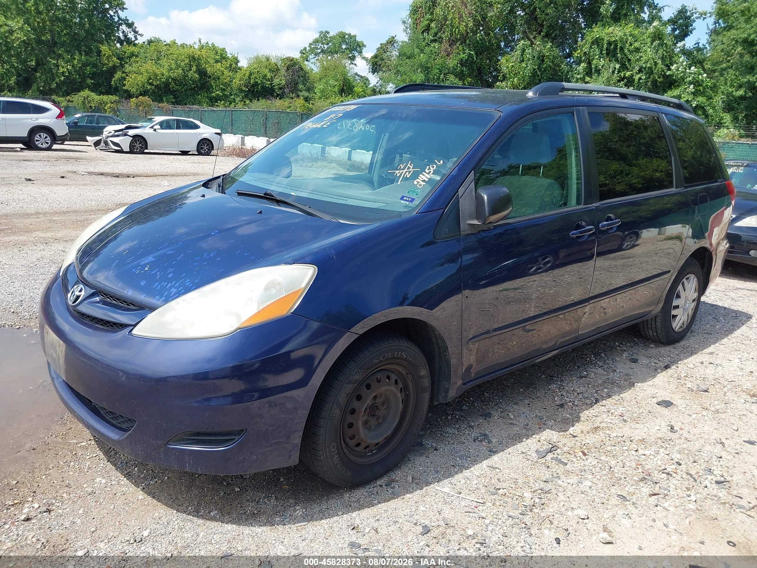 2007 Toyota Sienna Le Синий vin: 5TDZK23C87S035248