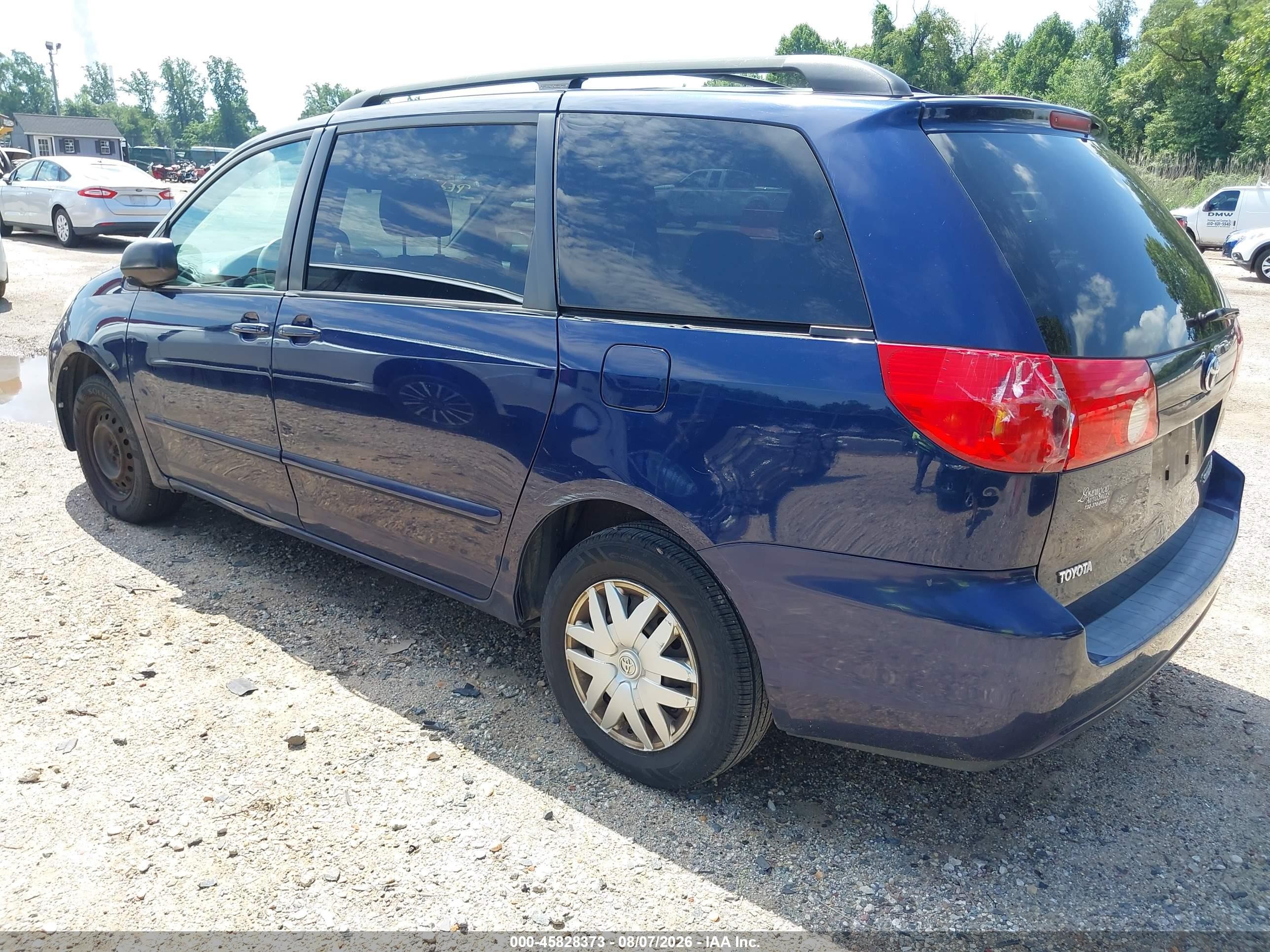 2007 Toyota Sienna Le Синий vin: 5TDZK23C87S035248