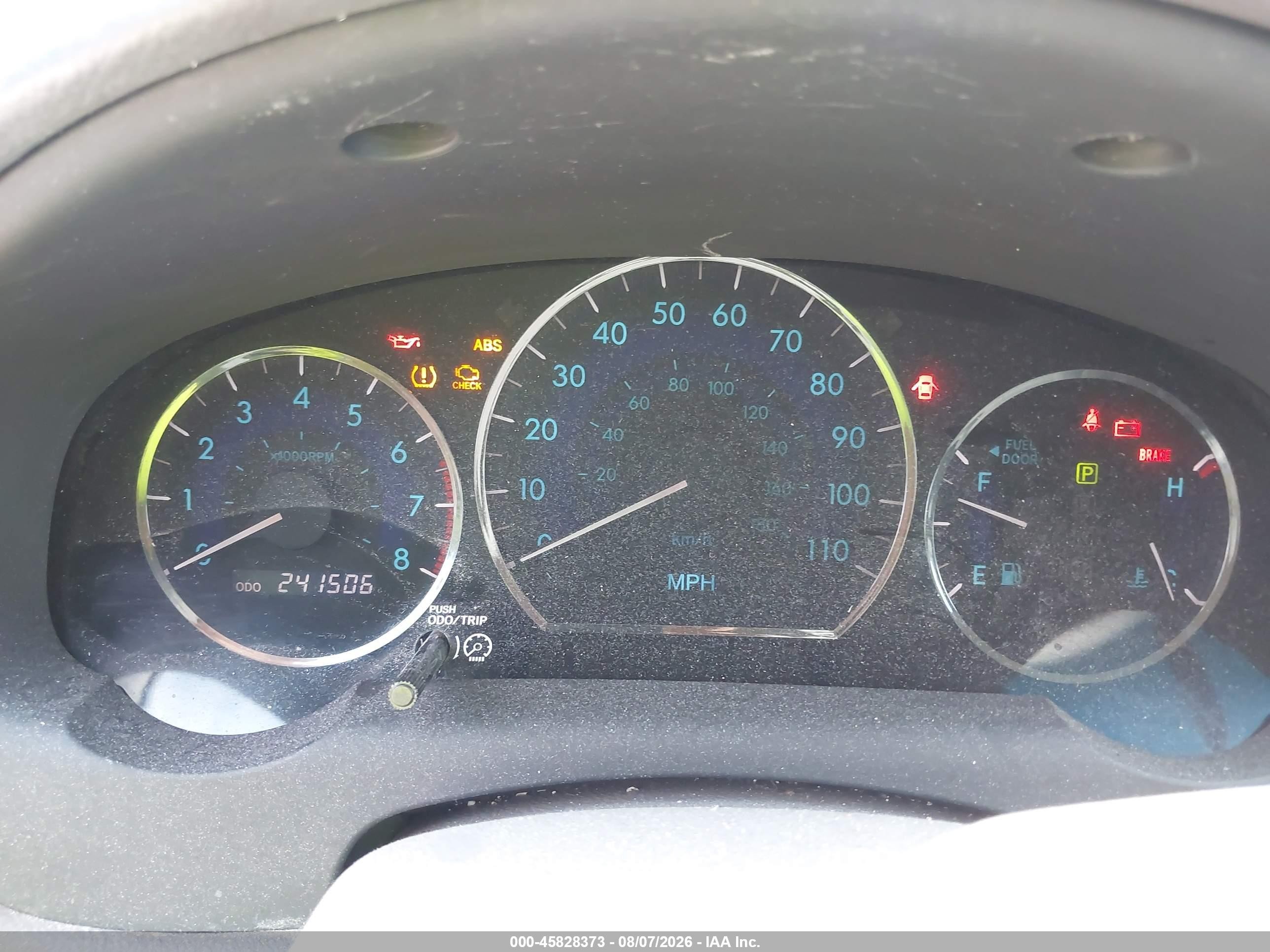 2007 Toyota Sienna Le Синий vin: 5TDZK23C87S035248