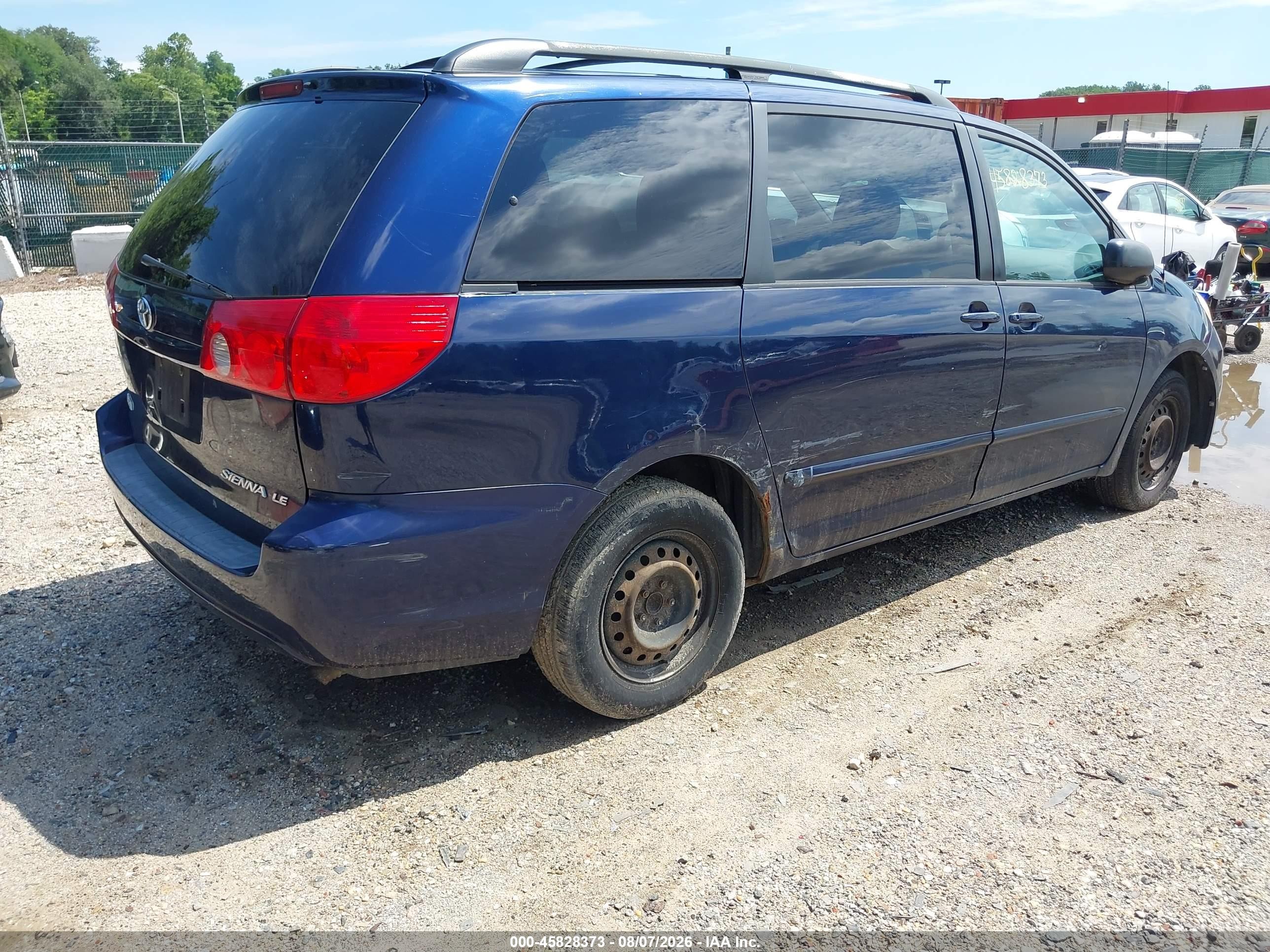 2007 Toyota Sienna Le Синий vin: 5TDZK23C87S035248
