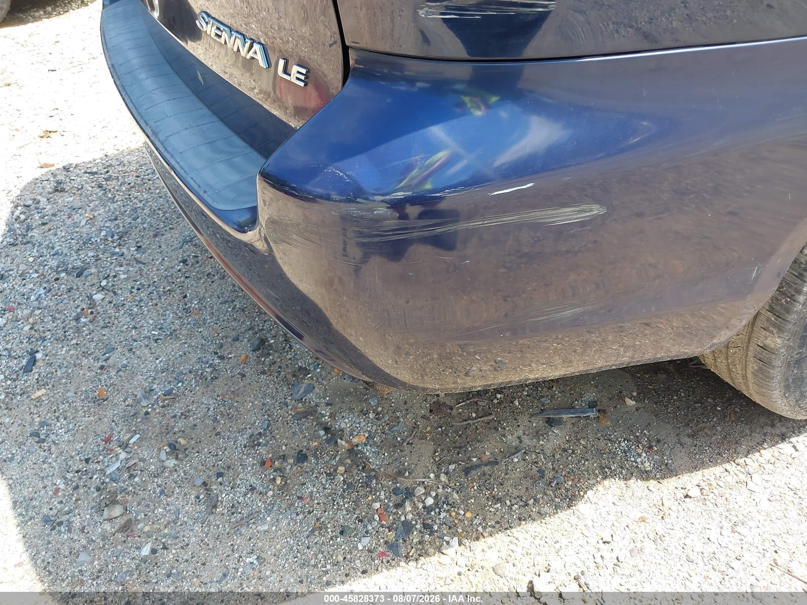2007 Toyota Sienna Le Синий vin: 5TDZK23C87S035248