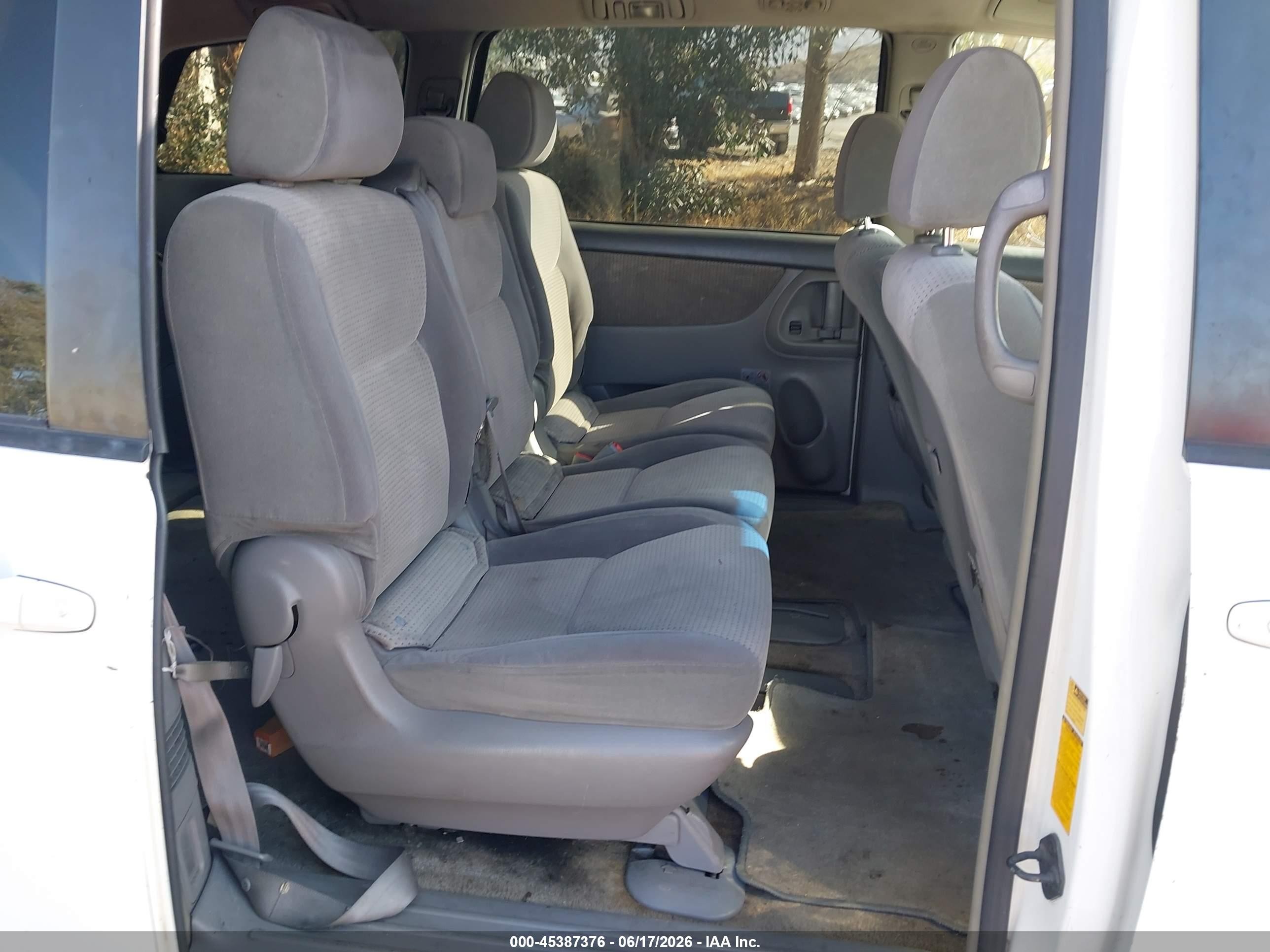 2007 Toyota Sienna Ce/le White vin: 5TDZK23C87S046606