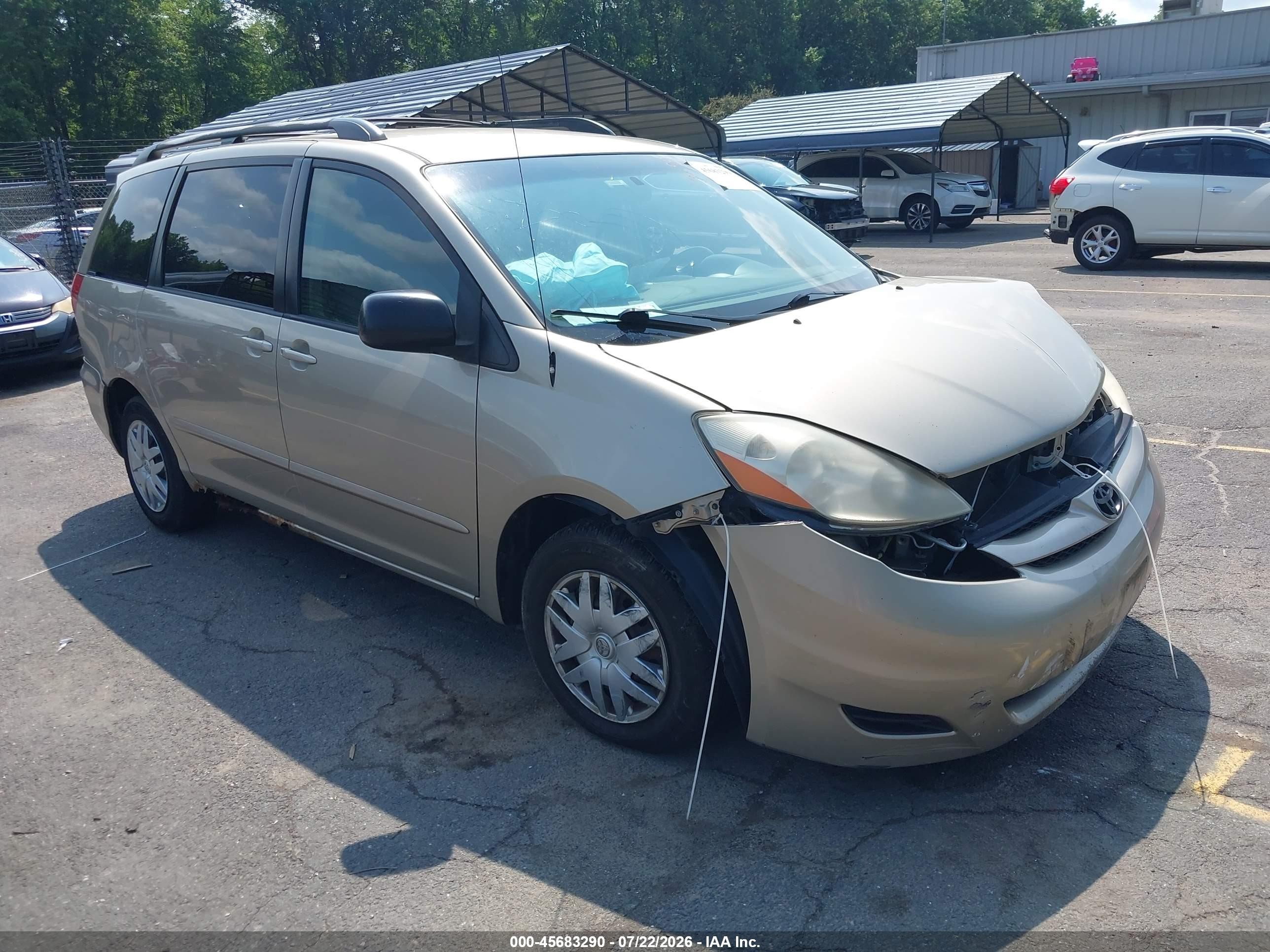 2007 Toyota Sienna Le Silver vin: 5TDZK23C87S078987