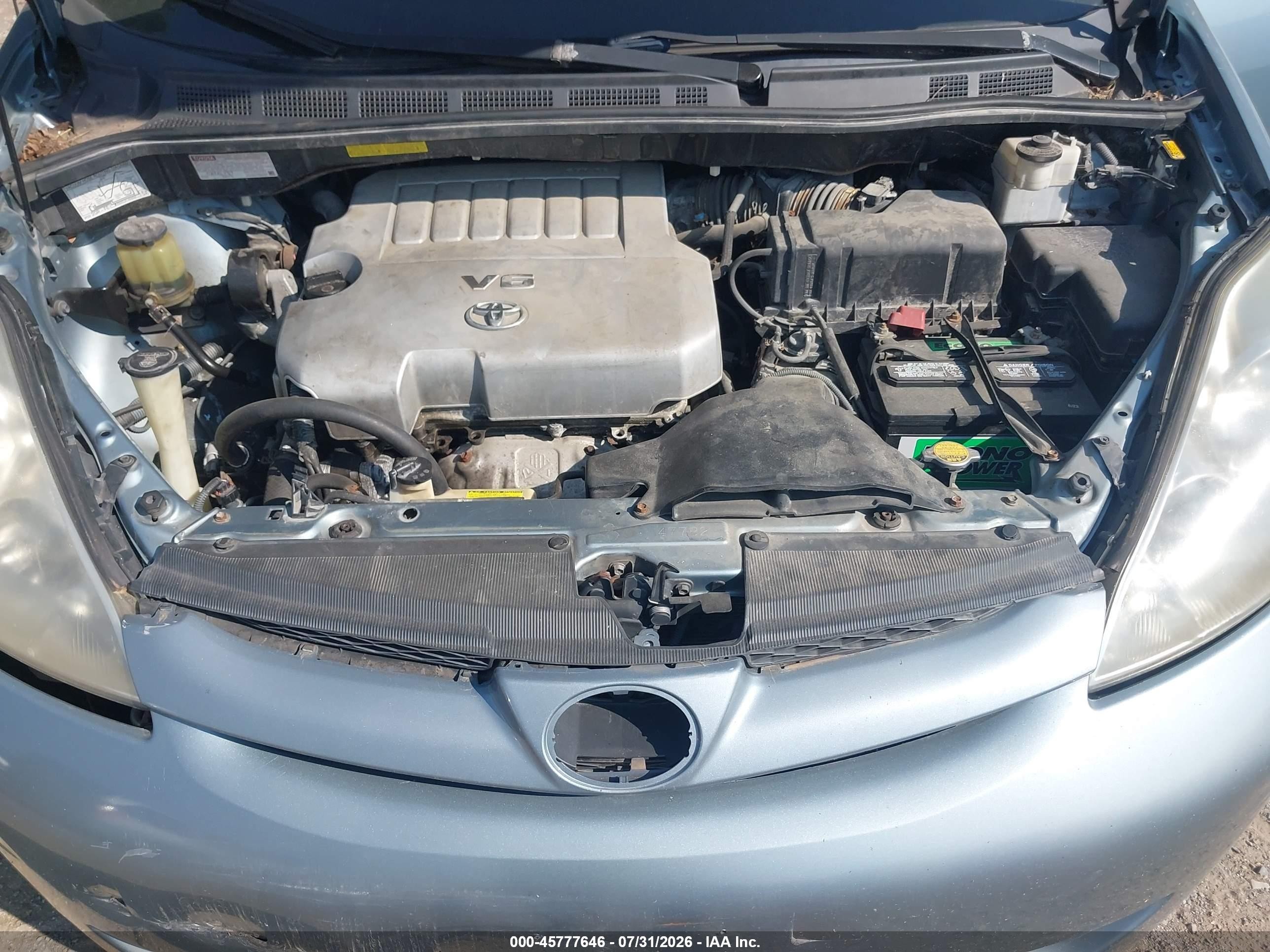 2008 Toyota Sienna Le Blue vin: 5TDZK23C88S119247