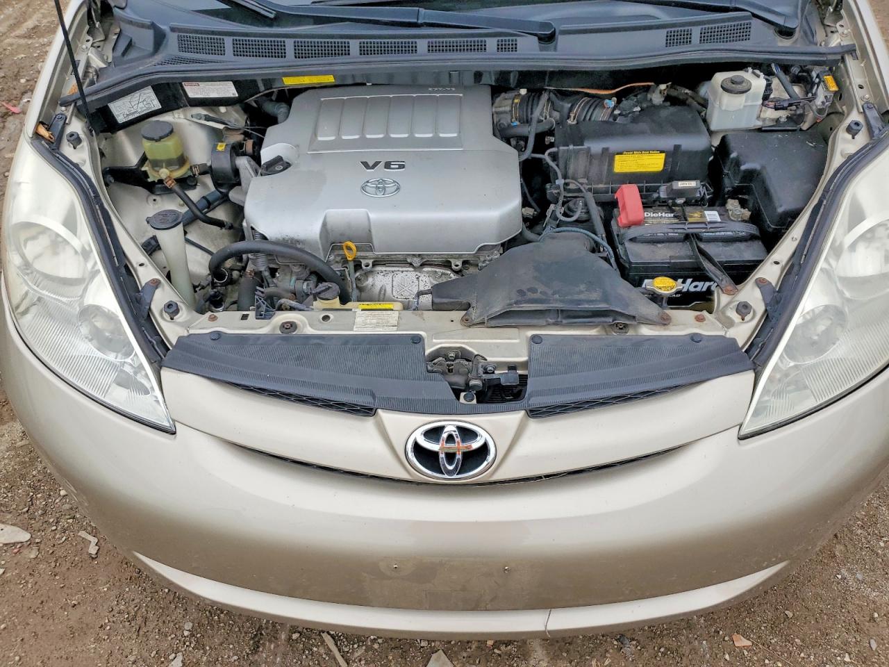 2008 Toyota Sienna Le 8-passenger Золотой vin: 5TDZK23C88S121581