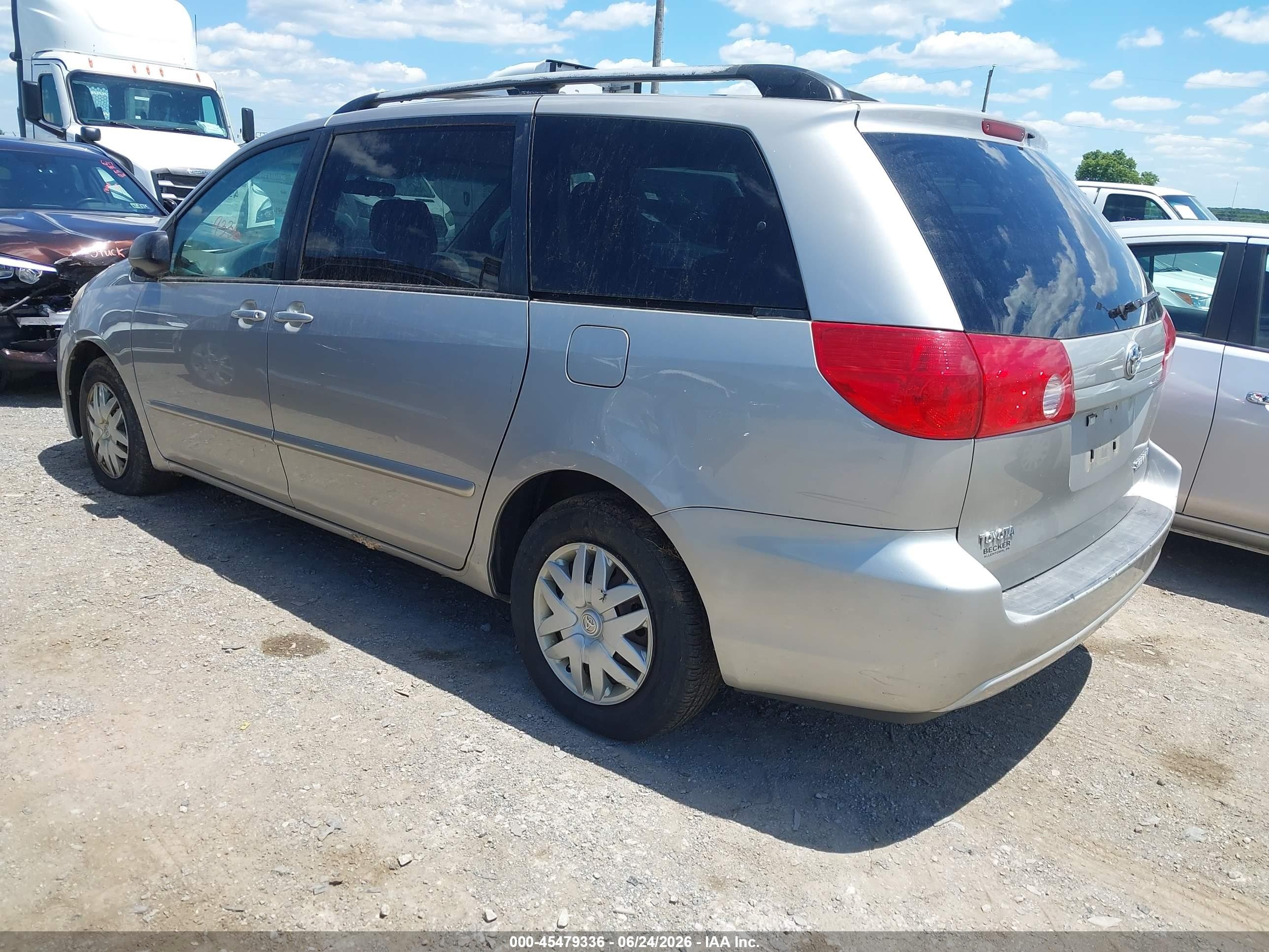 2008 Toyota Sienna Le Silver vin: 5TDZK23C88S167203