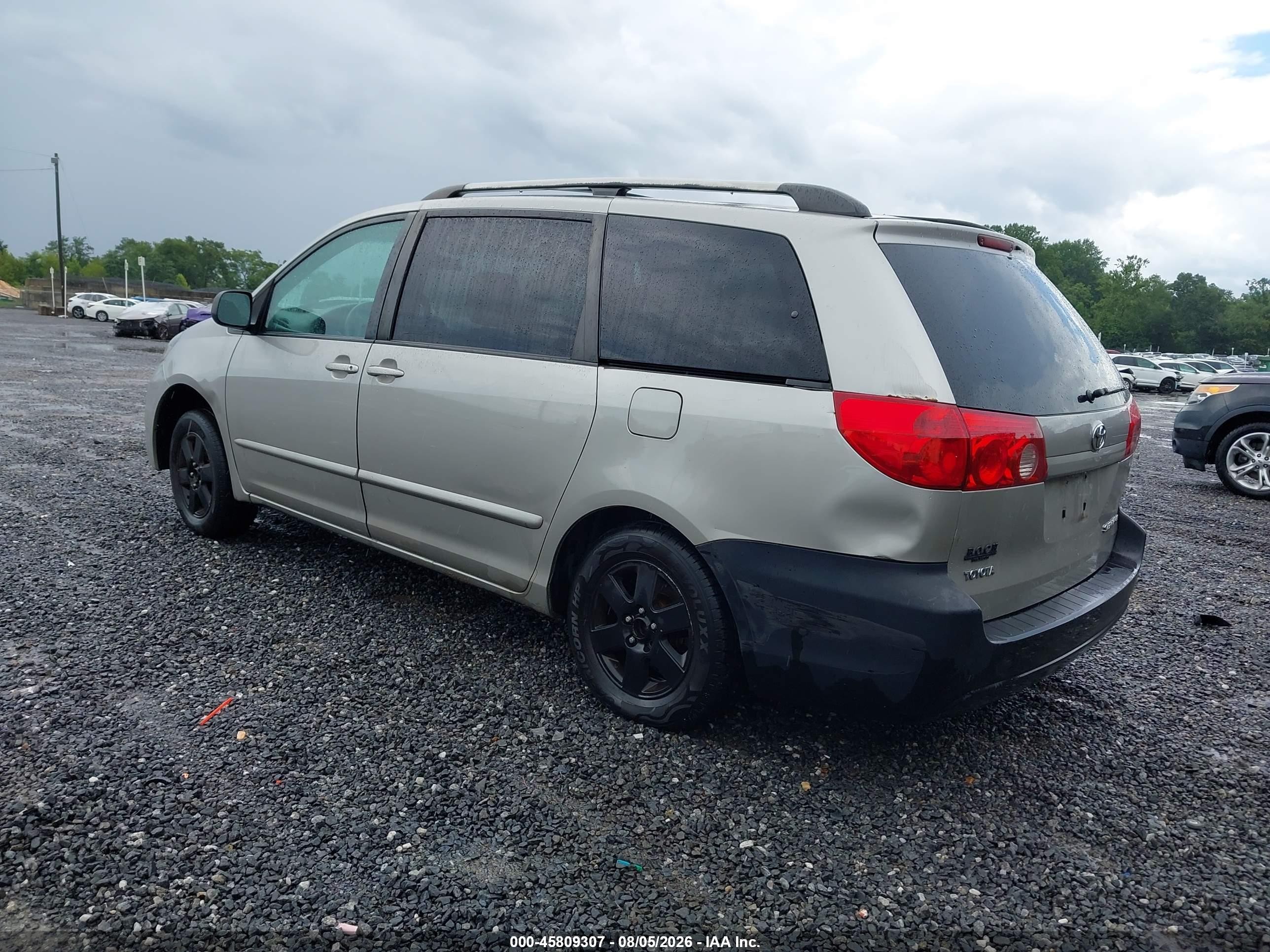 2009 Toyota Sienna Le Серый vin: 5TDZK23C89S230401