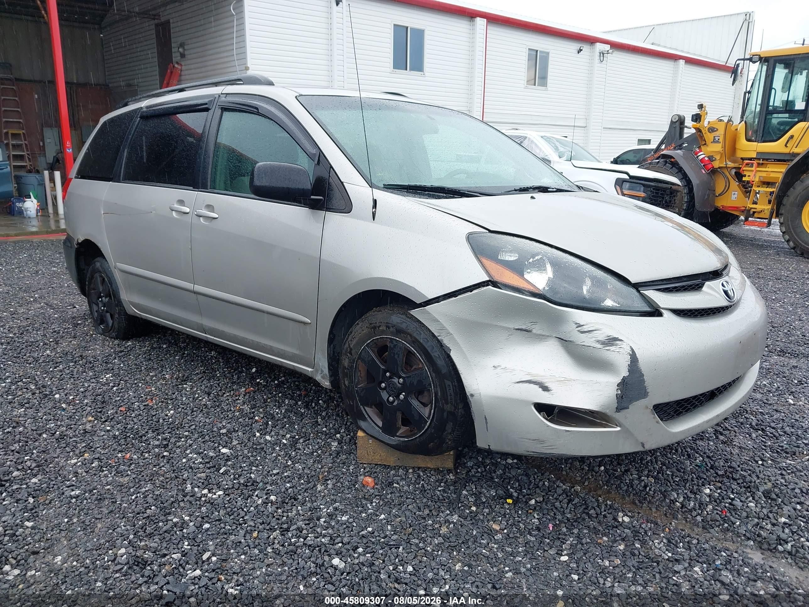 2009 Toyota Sienna Le Серый vin: 5TDZK23C89S230401