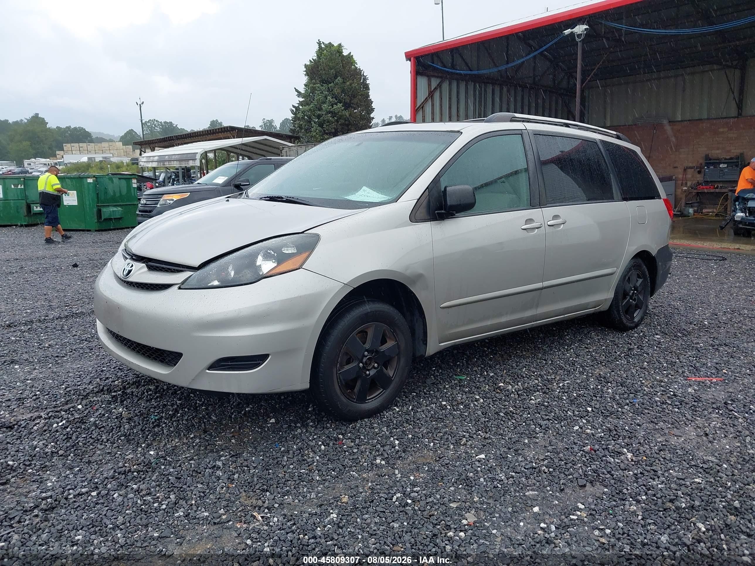 2009 Toyota Sienna Le Серый vin: 5TDZK23C89S230401